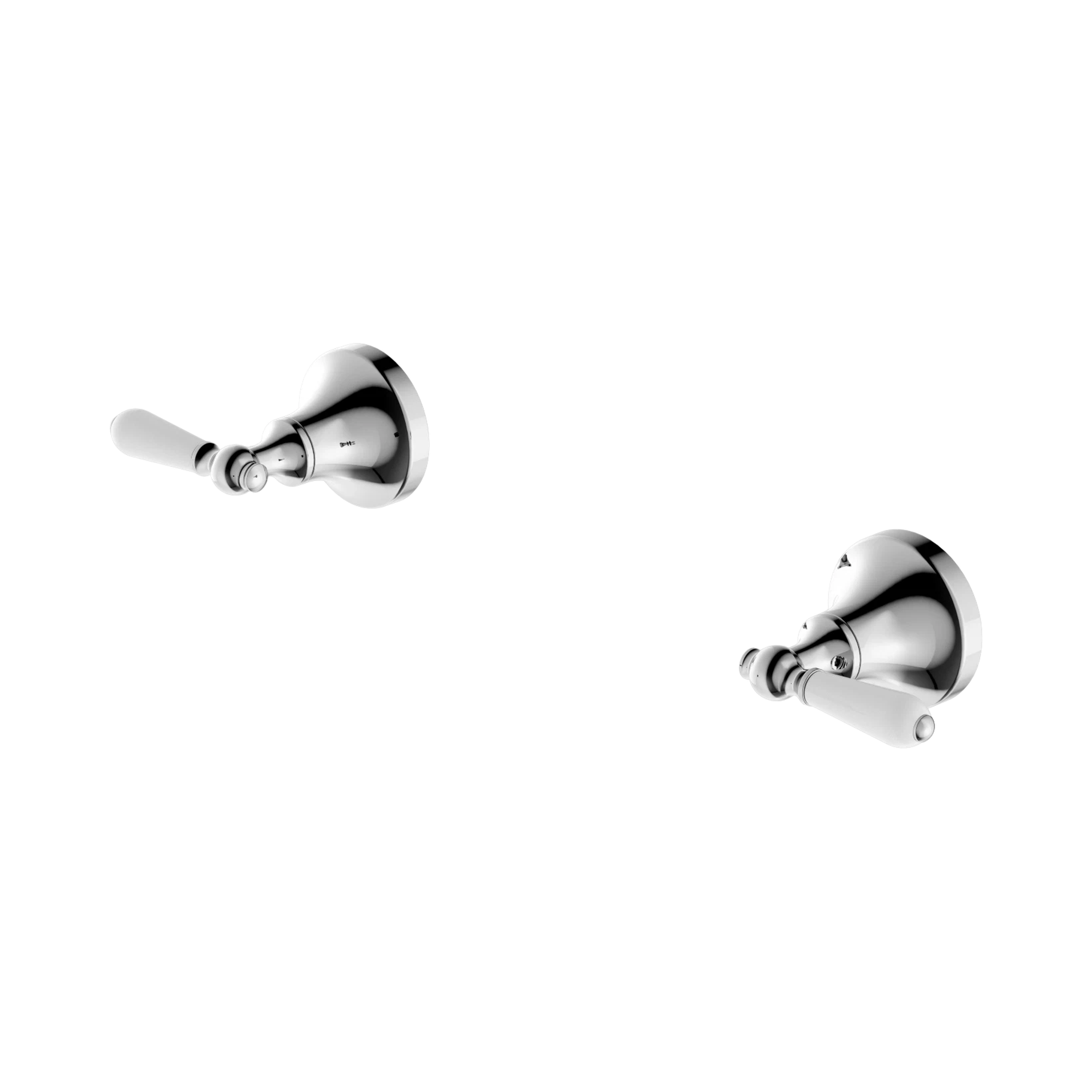 NR692109b01 CH York Wall Top Assemblies With White Porcelain Lever Chrome image 1