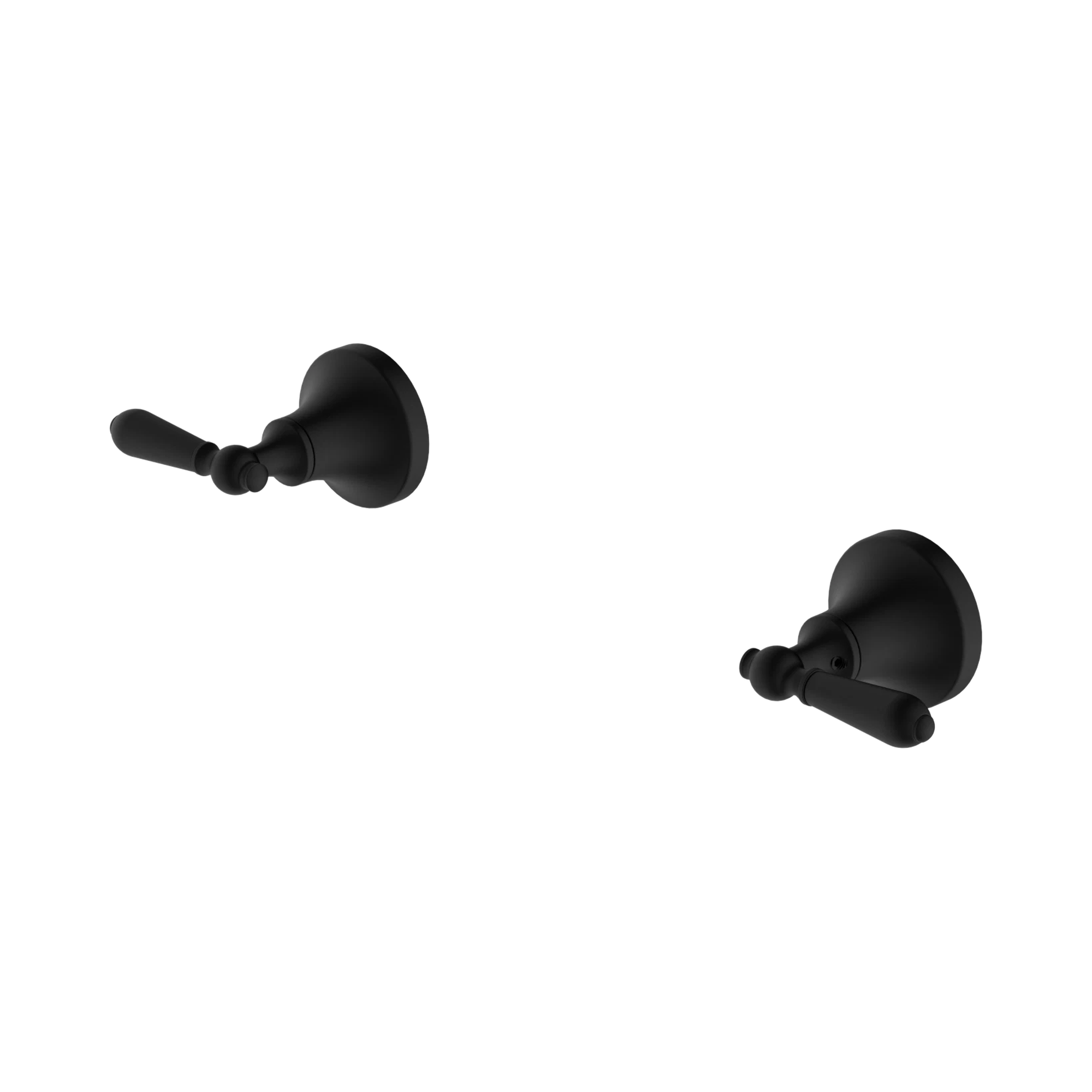 NR692109b02 MB York Wall Top Assemblies With Metal Lever Matte Black image 1