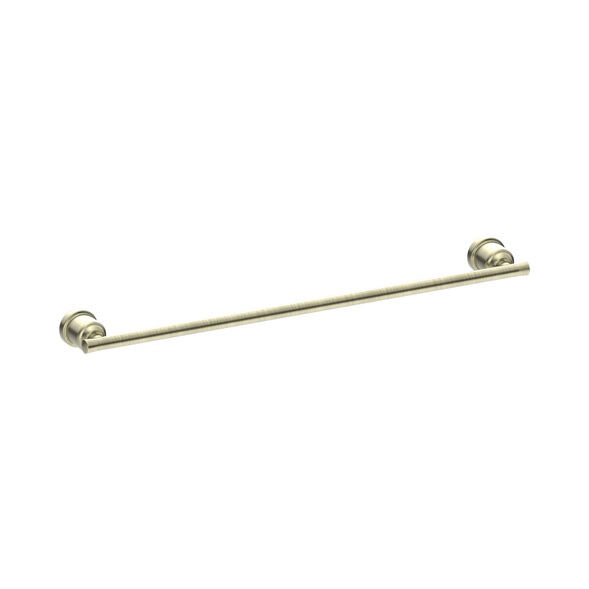 NR6924 AB York Single Towel Rail 600mm Aged Brass image 1
