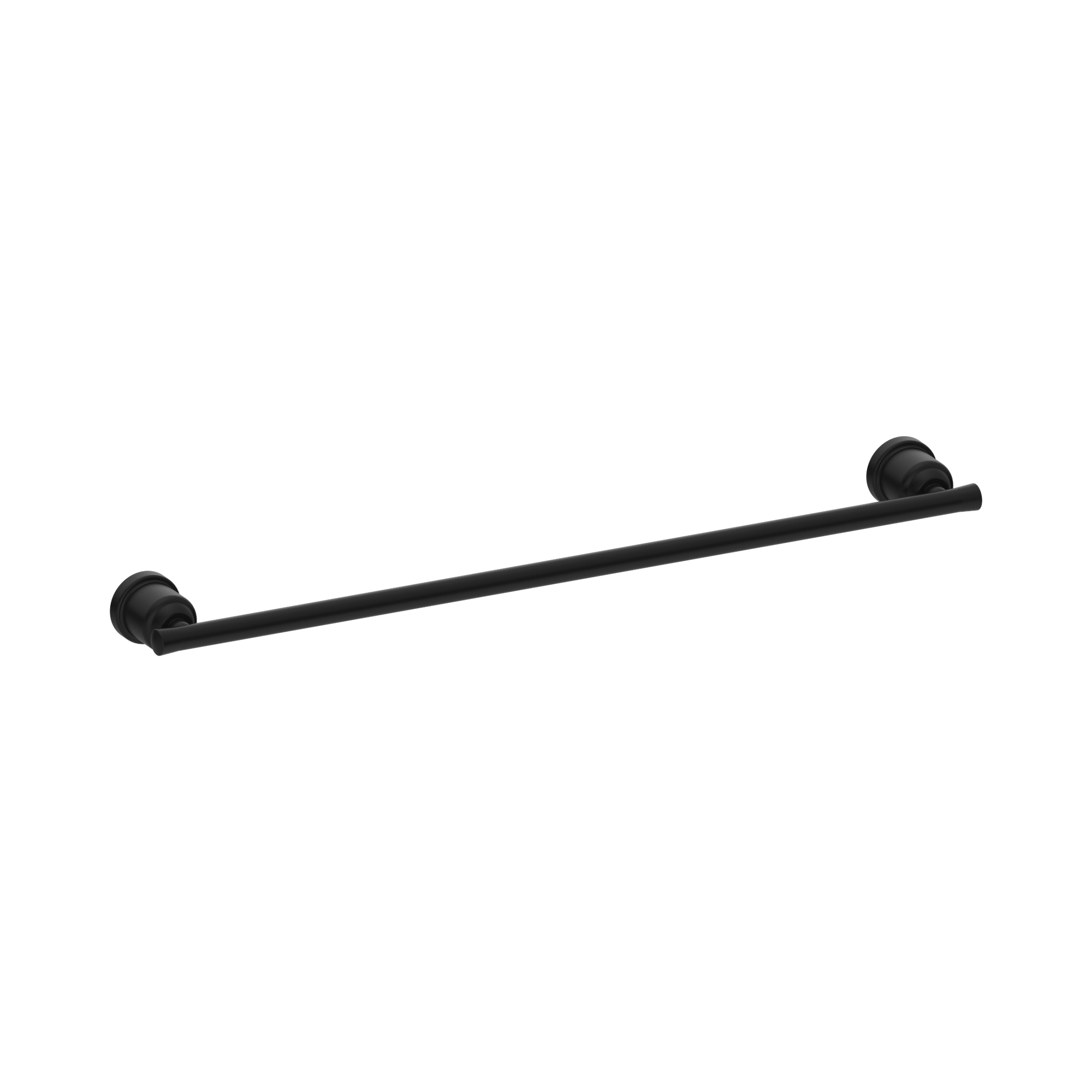 NR6924 MB York Single Towel Rail 600mm Matte Black image 1