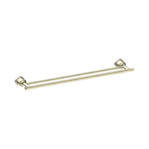 NR6924d AB York Double Towel Rail 600mm Aged Brass Thumb