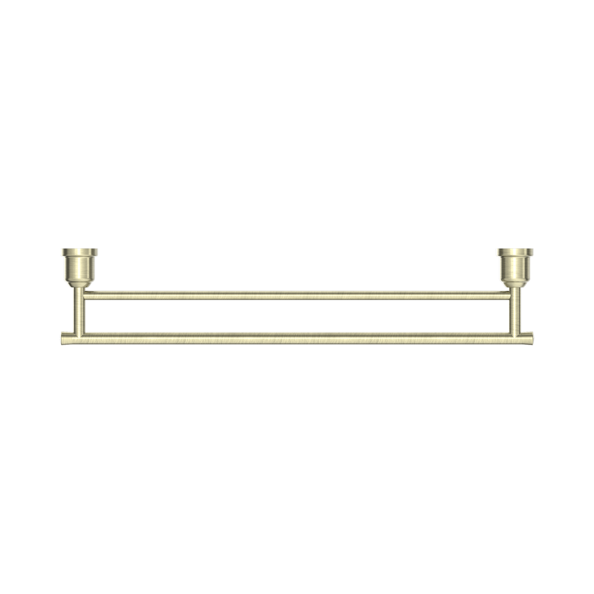 NR6924d AB York Double Towel Rail 600mm Aged Brass image 3