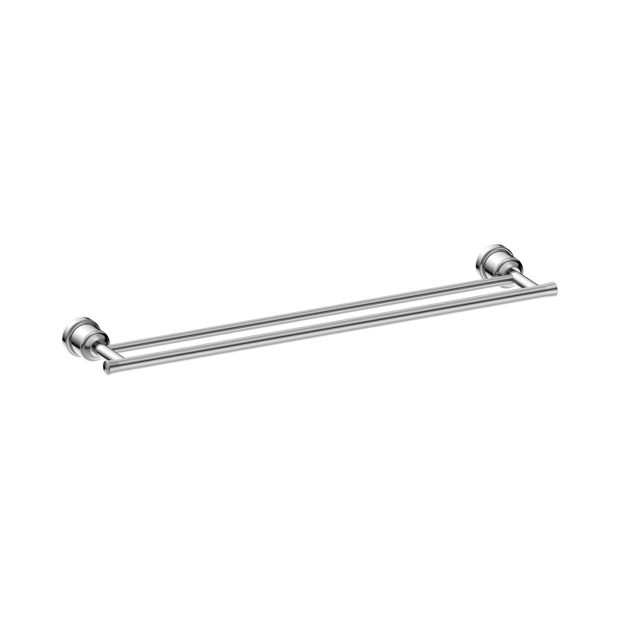 NR6924d CH York Double Towel Rail 600mm Chrome image 1