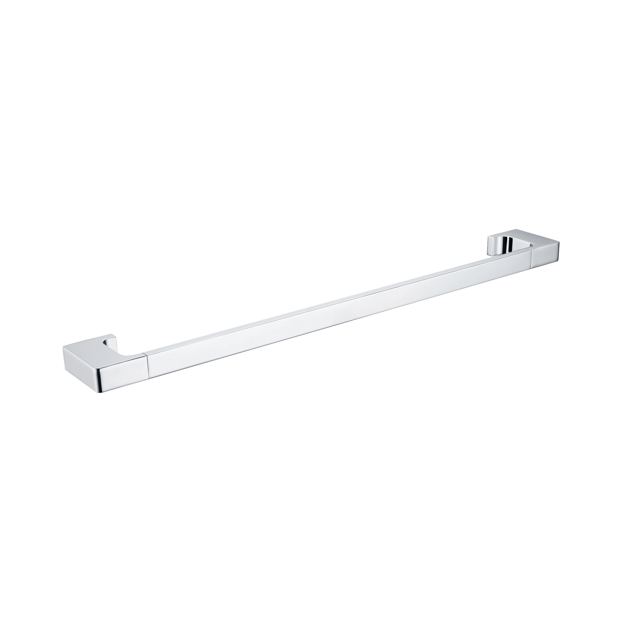 NR8024 CH Pearl Single Towel Rail 600mm Chrome image 1