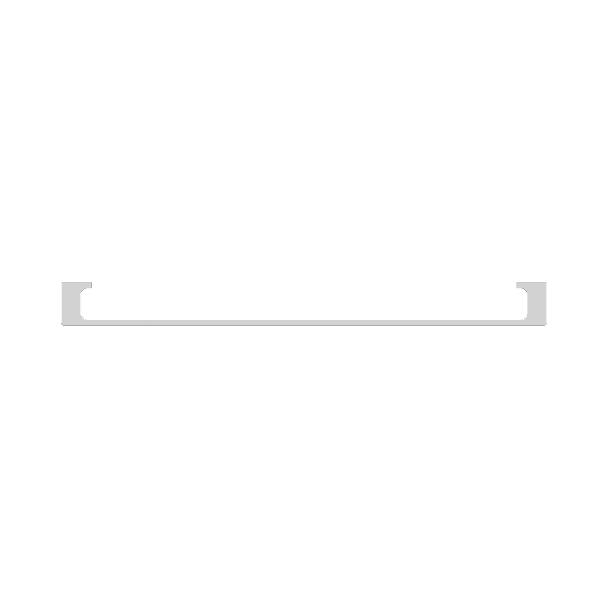 NR8030 CH Pearl Single Towel Rail 800mm Chrome image 3