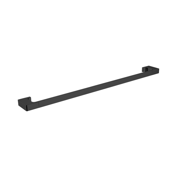 NR8030 MB Pearl Single Towel Rail 800mm Matte Black Thumb