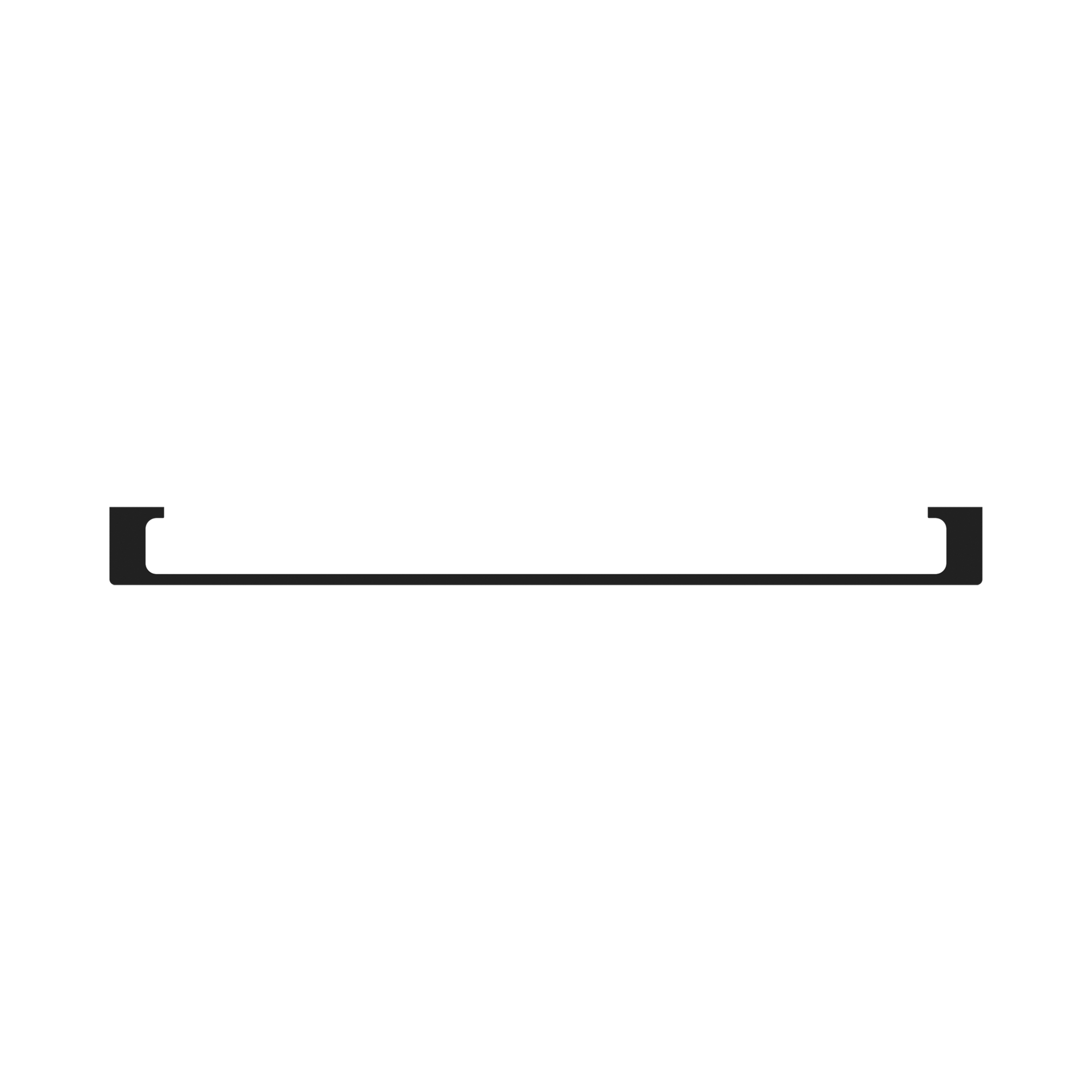 NR8030 MB Pearl Single Towel Rail 800mm Matte Black image 3