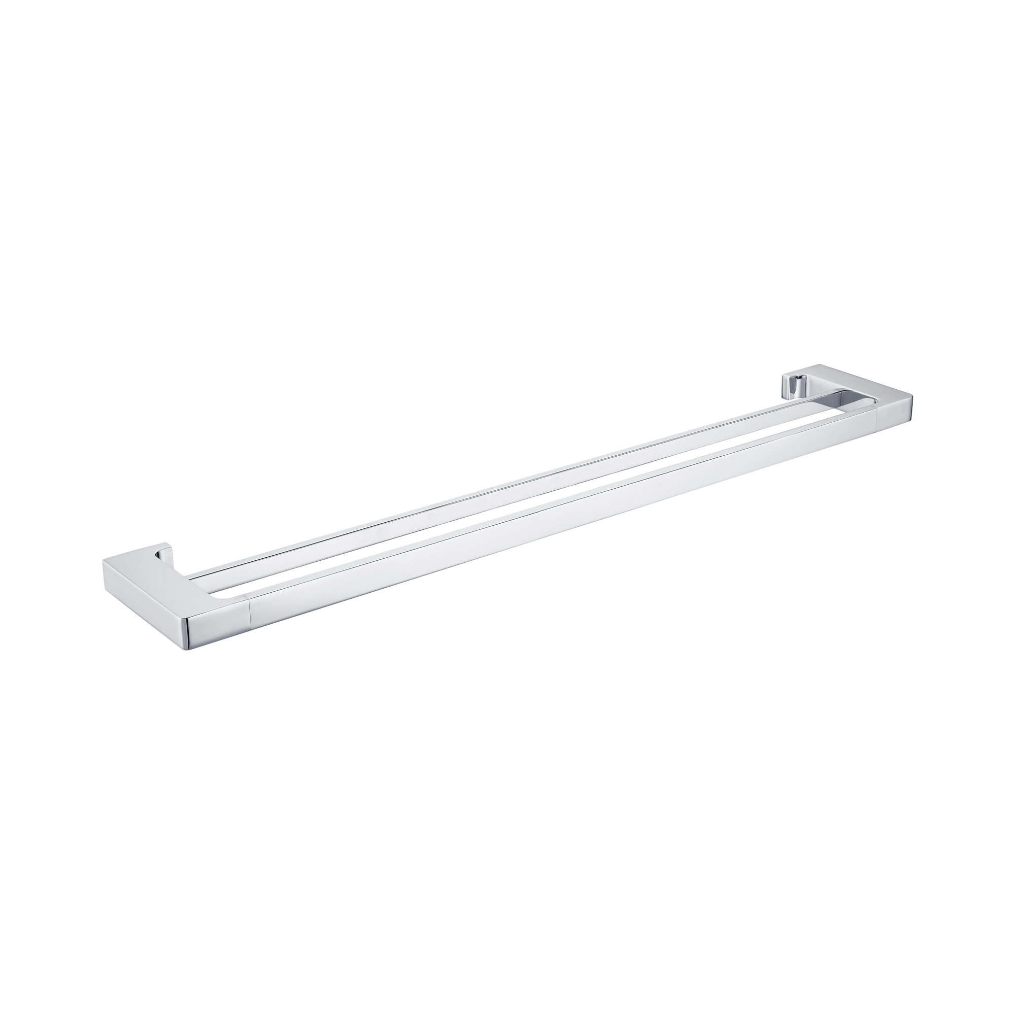 NR8030d CH Pearl Double Towel Rail 800mm Chrome image 1