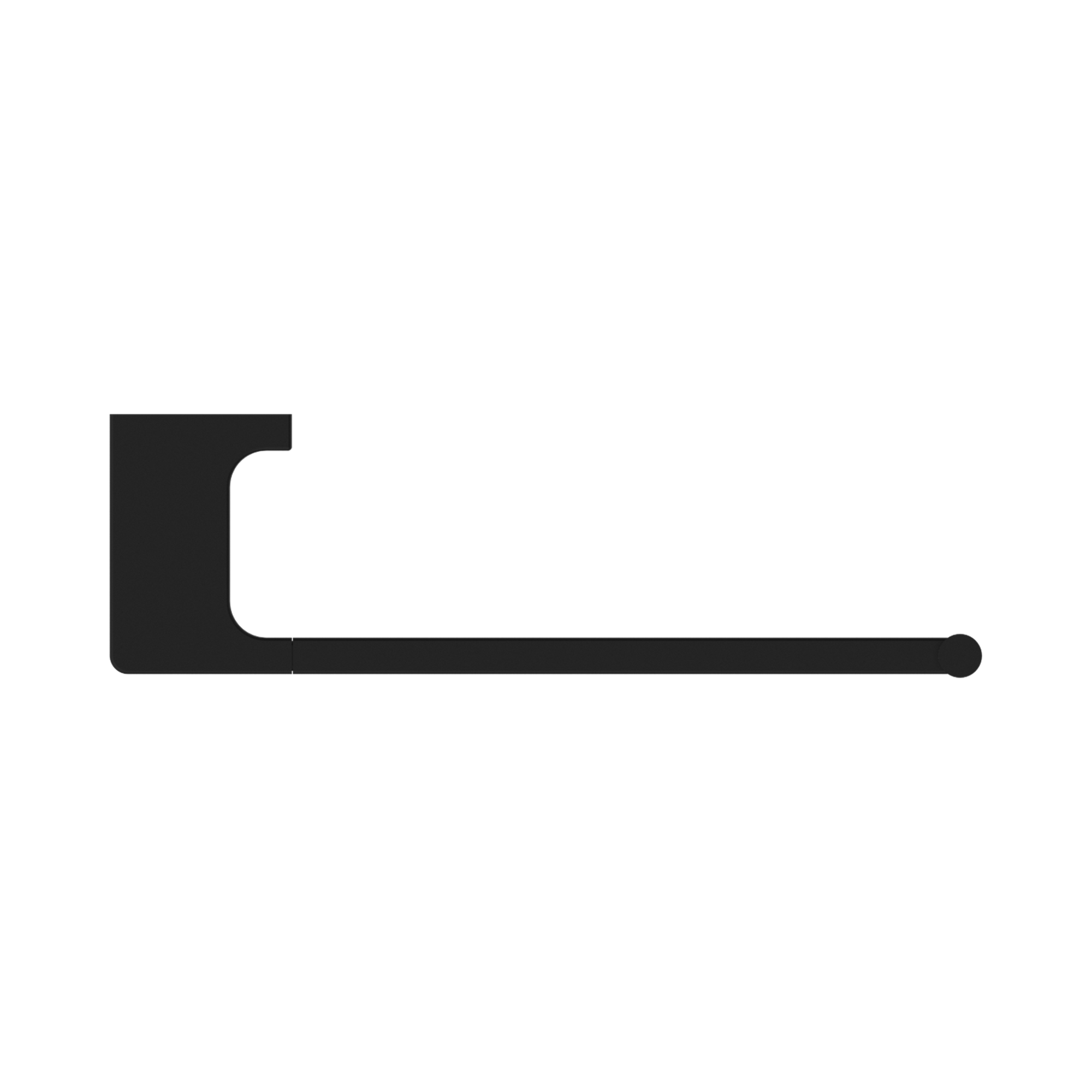 NR8080 MB Pearl Hand Towel Rail Matte Black image 3
