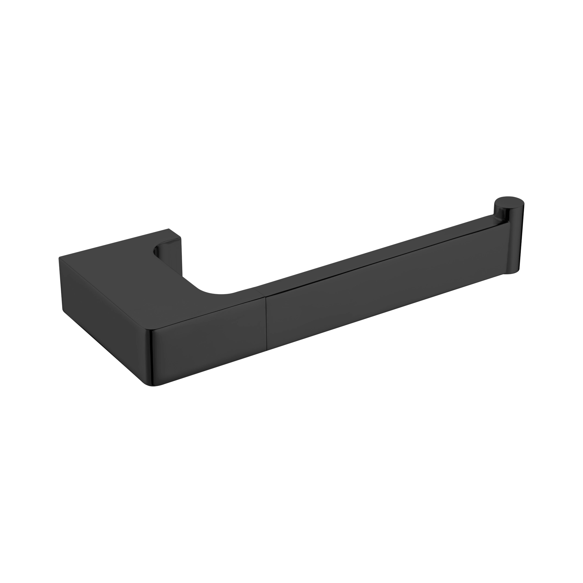 NR8086 MB Pearl Toilet Roll Holder Matte Black image 1