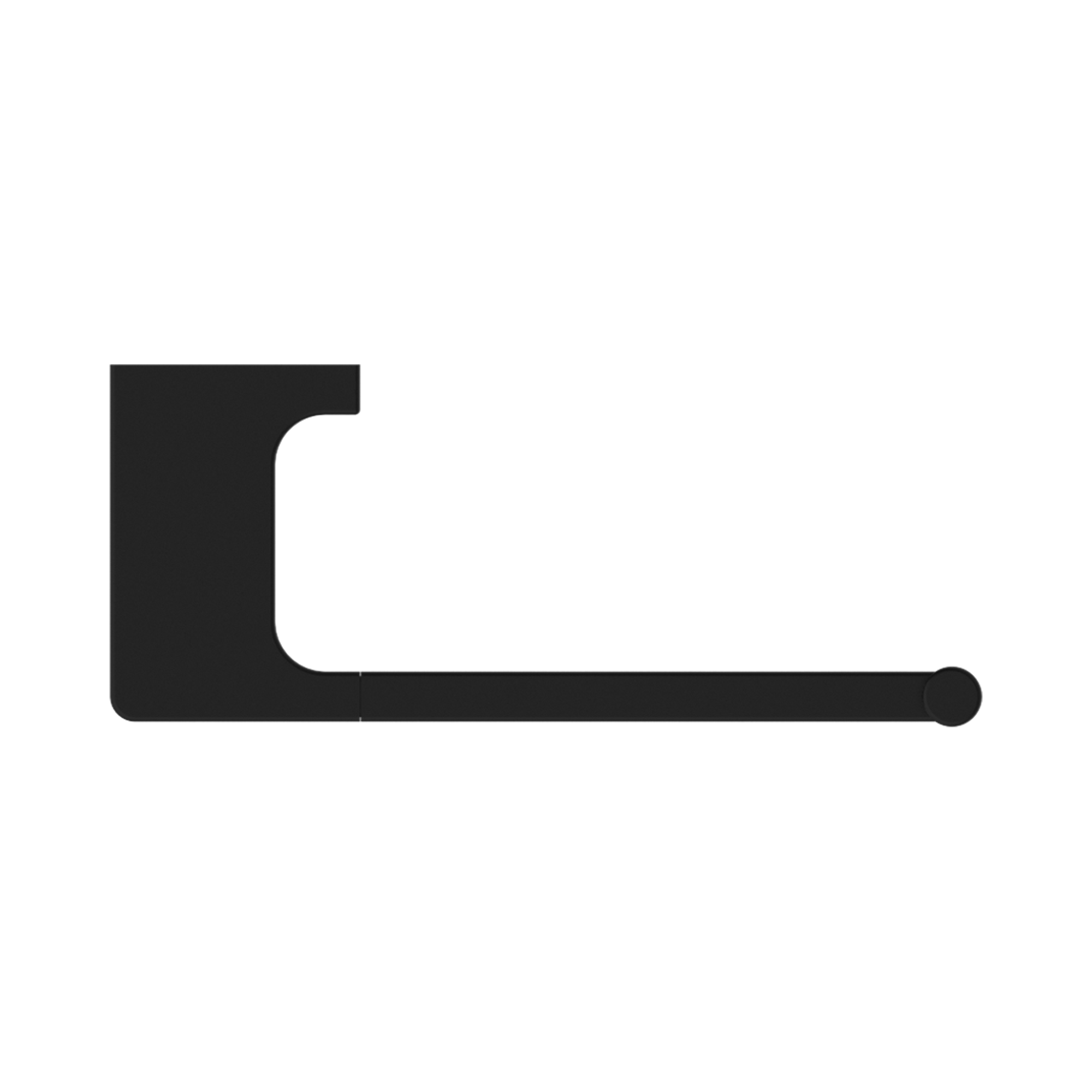 NR8086 MB Pearl Toilet Roll Holder Matte Black image 3