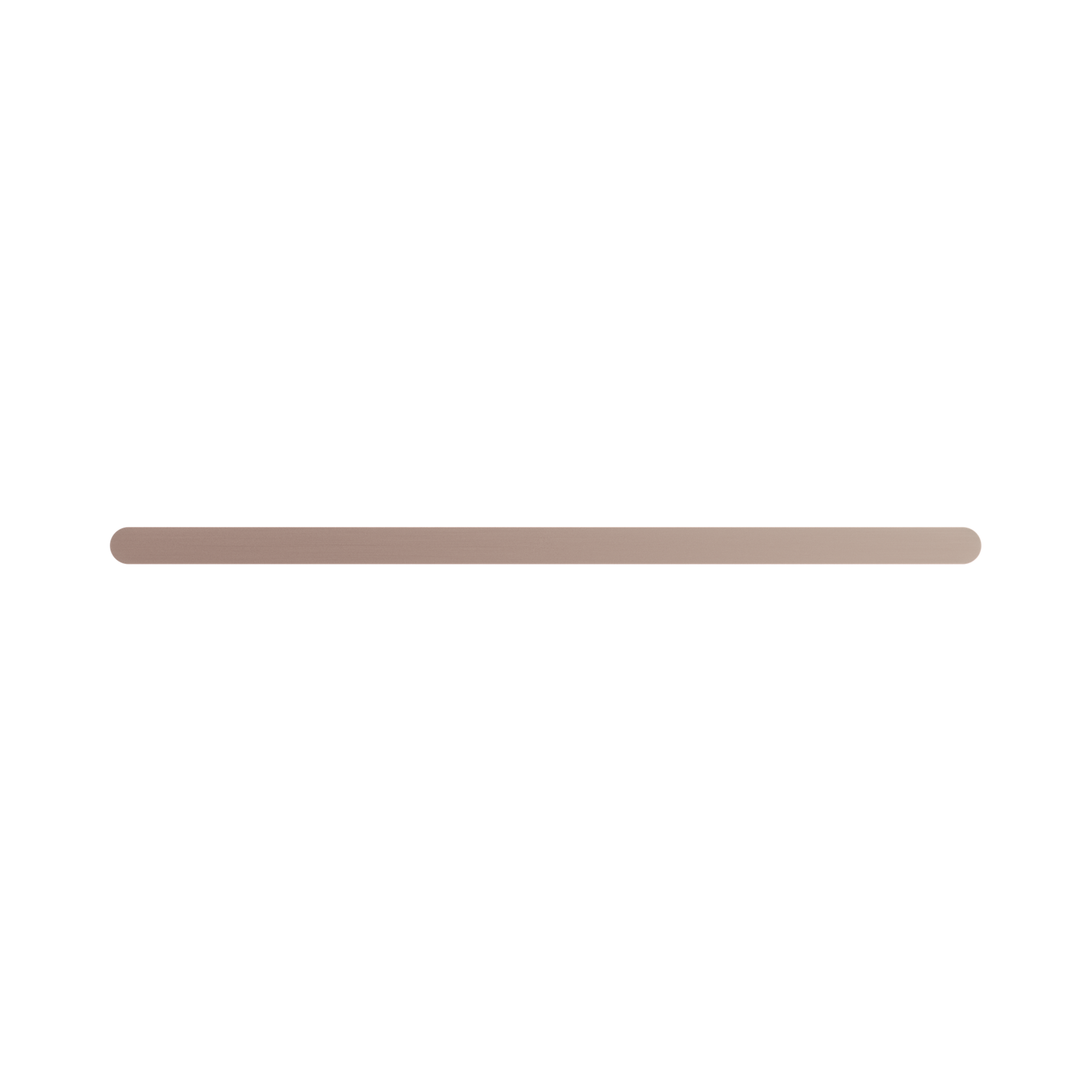 NR9024 BZ Bianca Single Towel Rail 600mm Brushed Bronze image 2