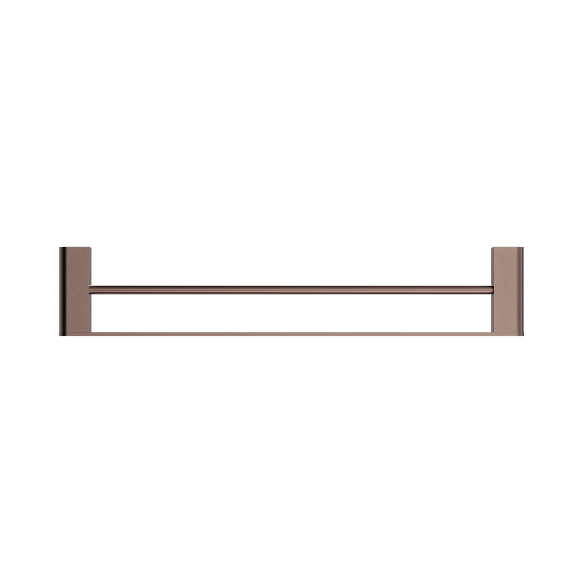 NR9024d BZ Bianca Double Towel Rail 600mm Brushed Bronze image 2