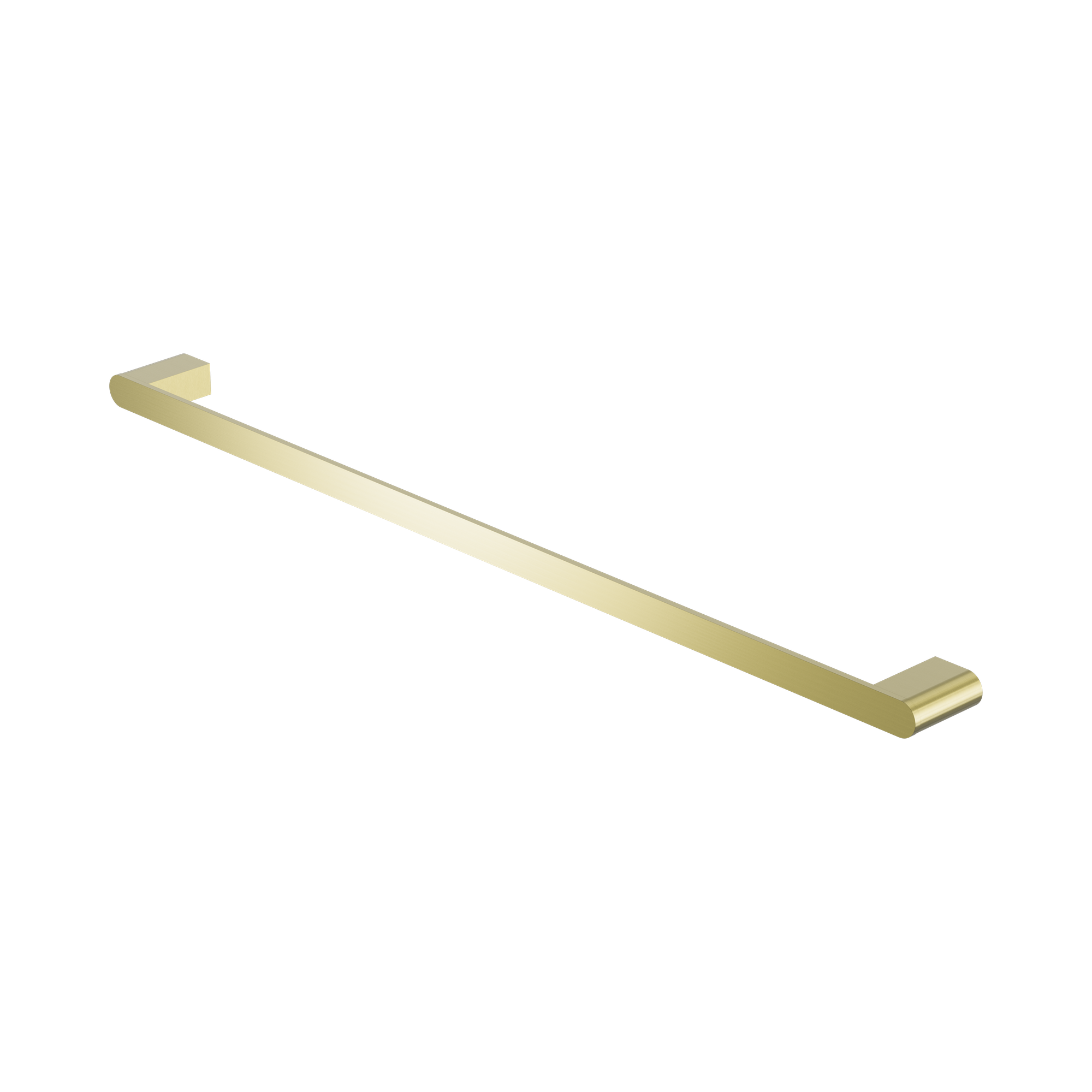 NR9030 BG Bianca Single Towel Rail 800mm Brushed Gold image 1
