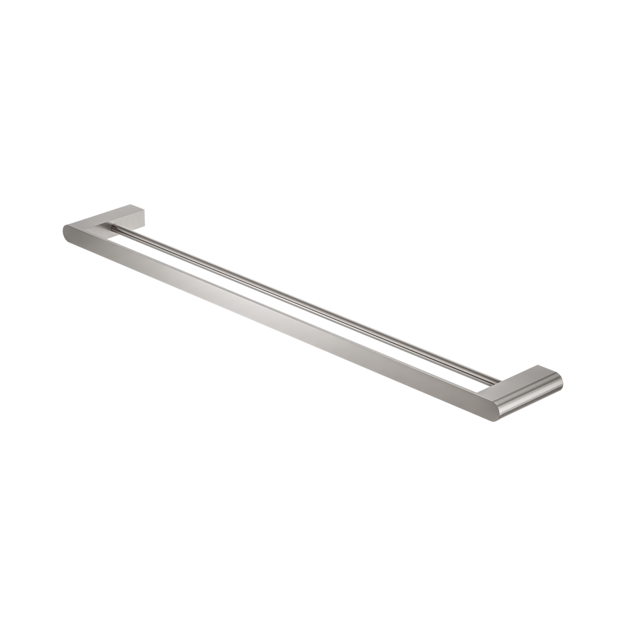 NR9030d BN Bianca Double Towel Rail 800mm Brushed Nickel image 1