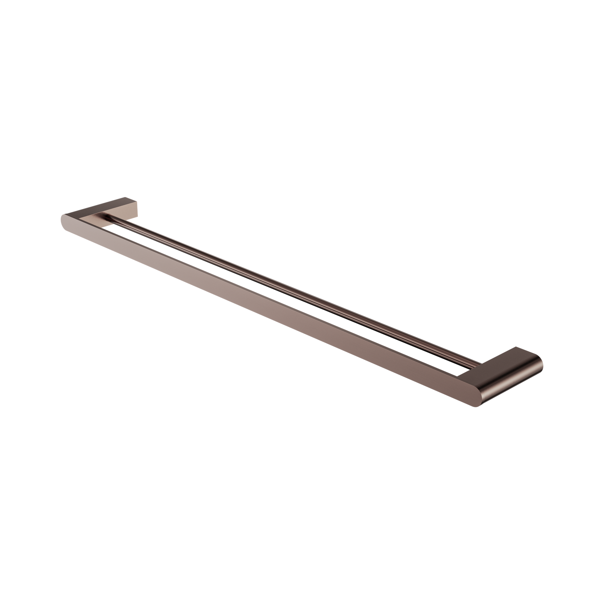 NR9030d BZ Bianca Double Towel Rail 800mm Brushed Bronze image 1