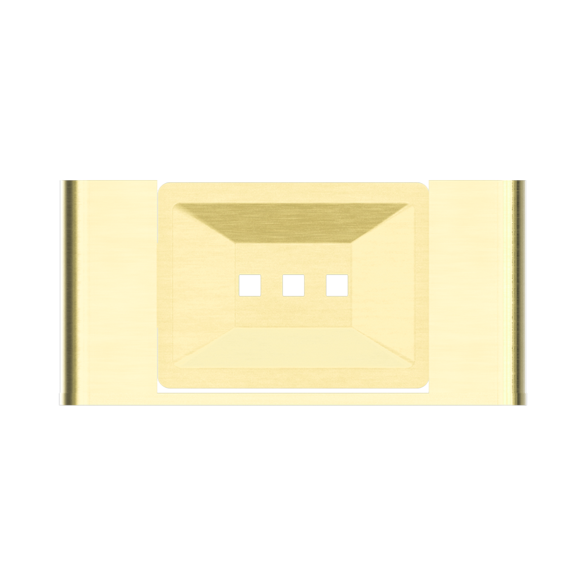 NR9081 BG Bianca Soap Dish Holder Brushed Gold image 2