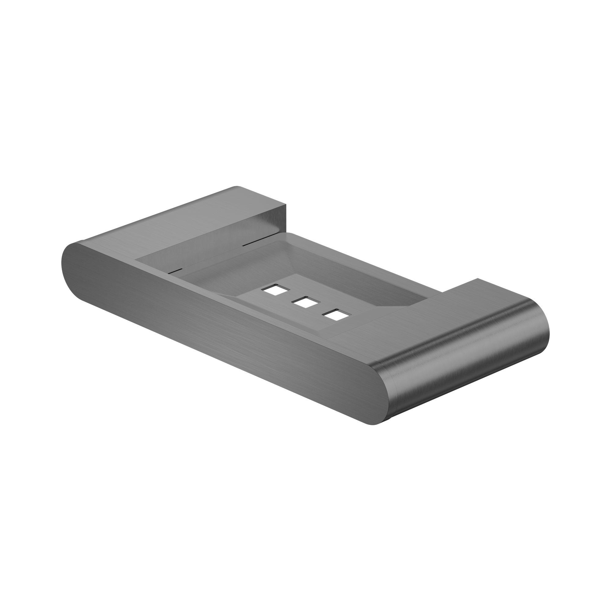 NR9081 GM Bianca Soap Dish Holder Gun Metal image 1