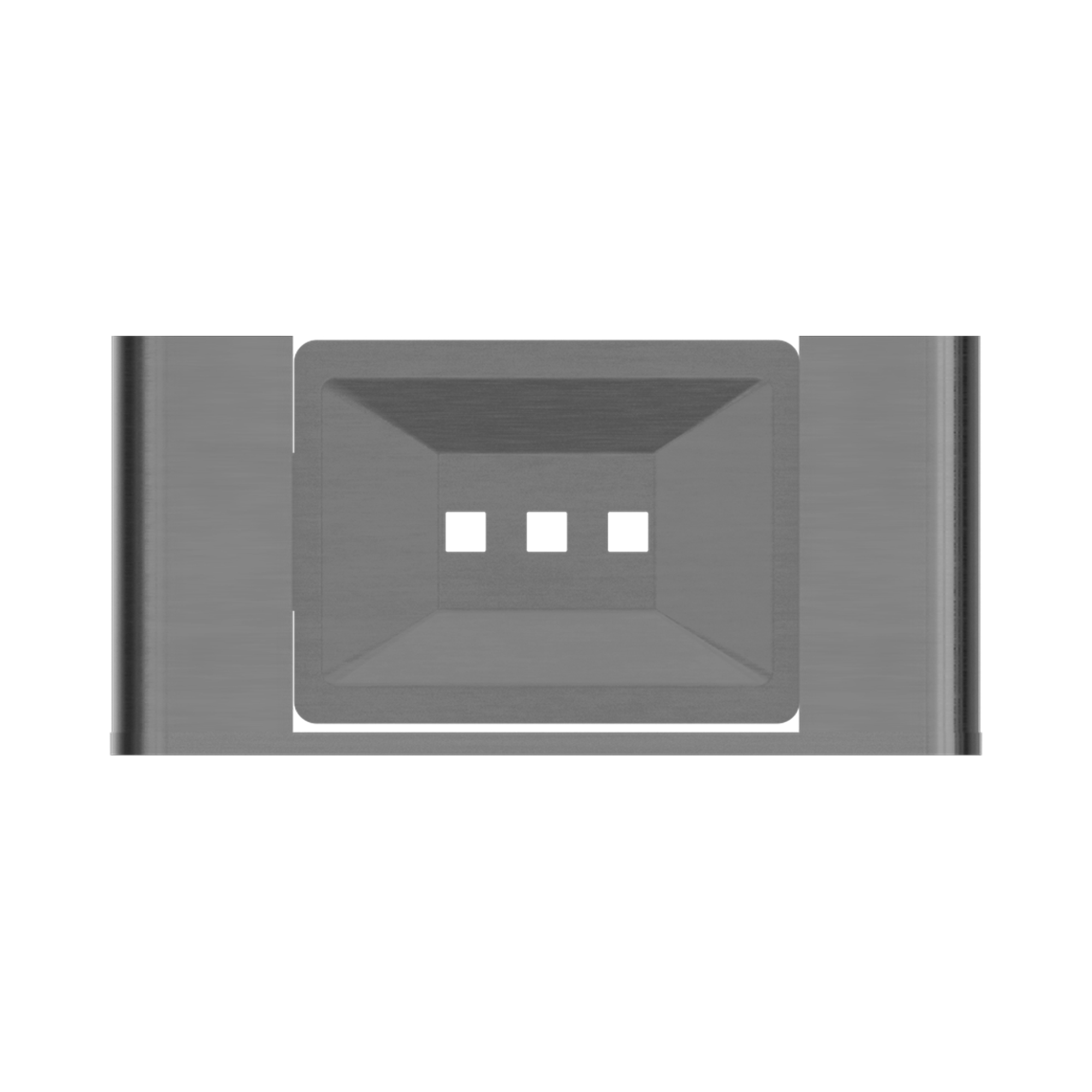 NR9081 GM Bianca Soap Dish Holder Gun Metal image 3