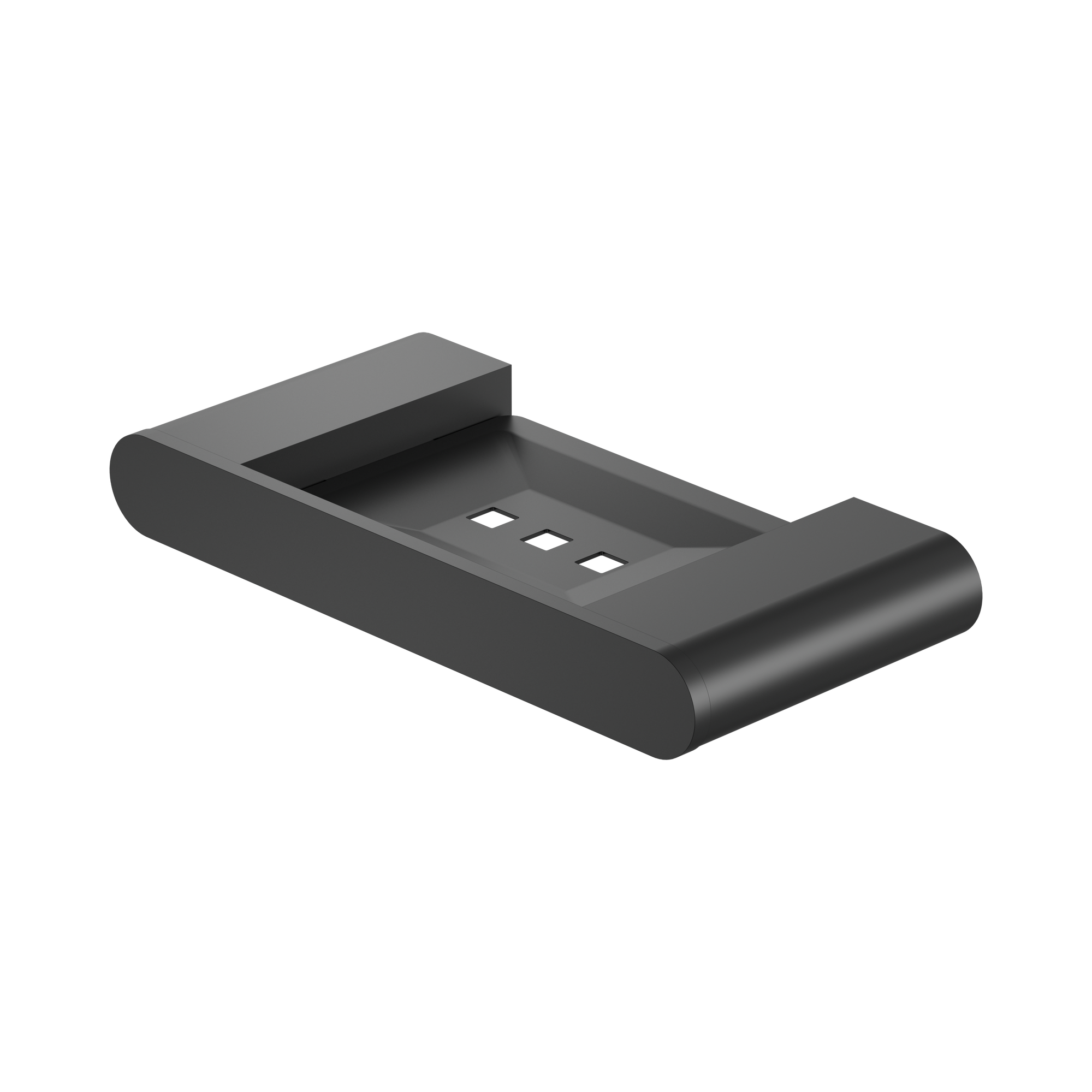 NR9081 MB Bianca Soap Dish Holder Matte Black image 1