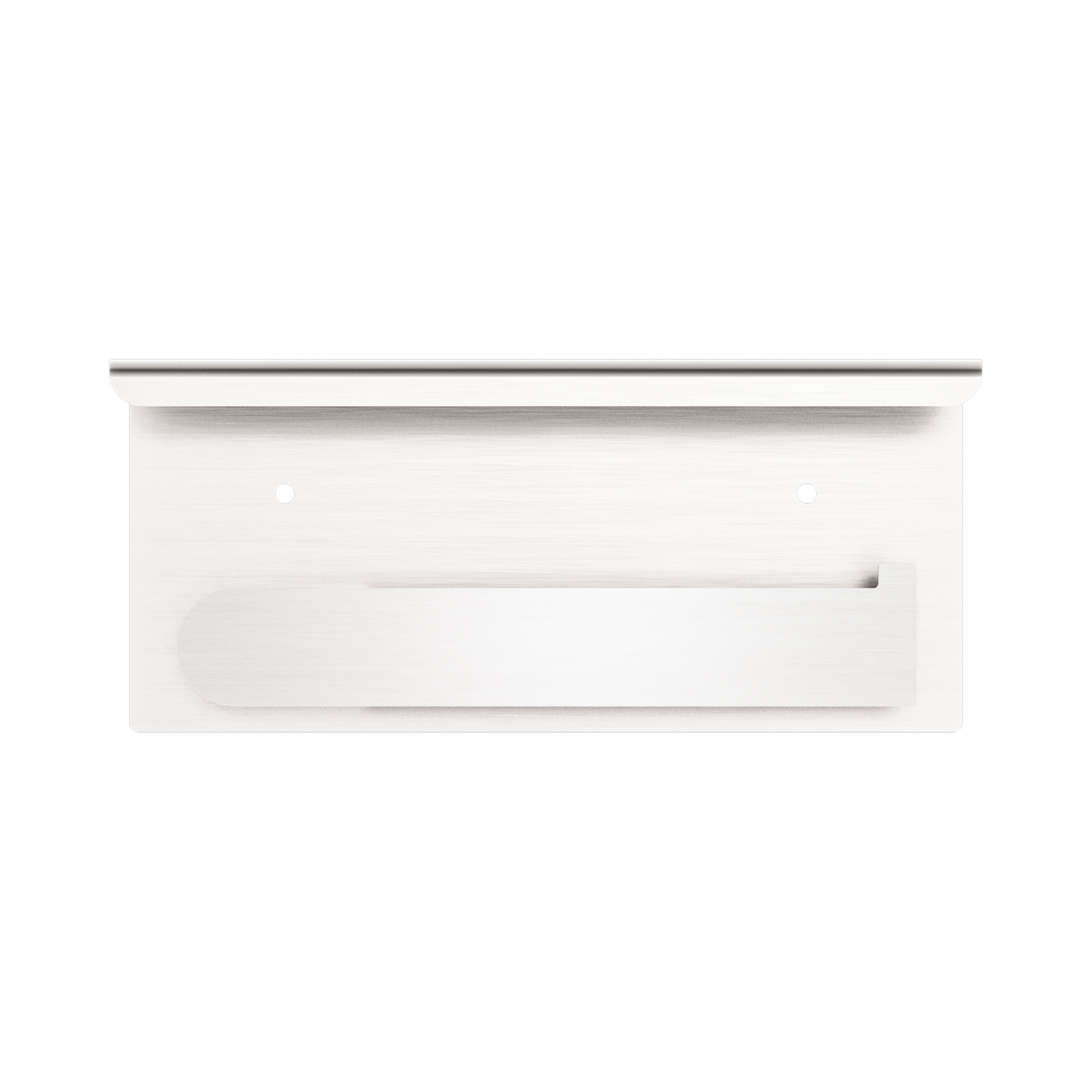 NR9086a BN Bianca Toilet Roll Holder With Phone Holder Brushed Nickel image 3