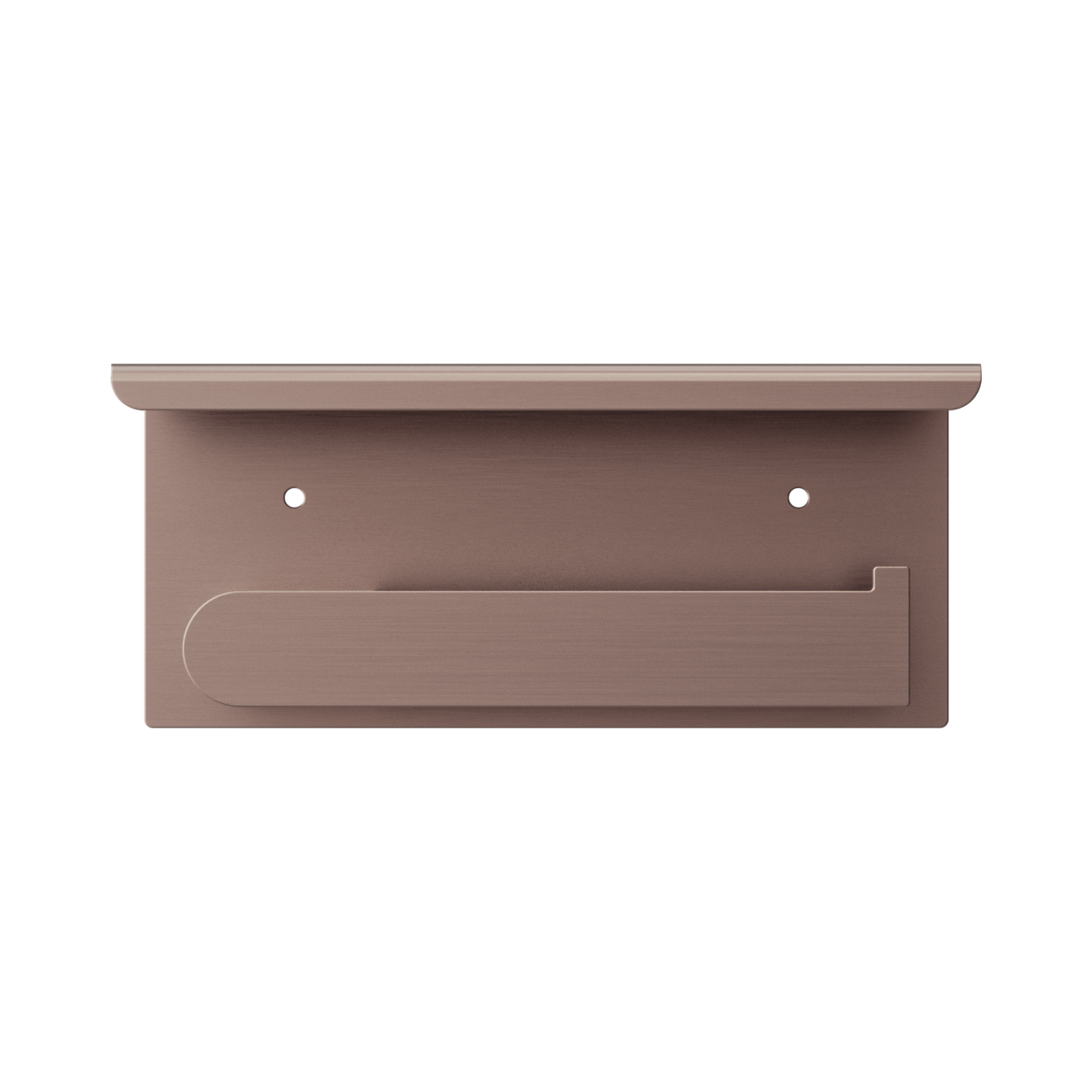 NR9086a BZ Bianca Toilet Roll Holder With Phone Holder Brushed Bronze image 3