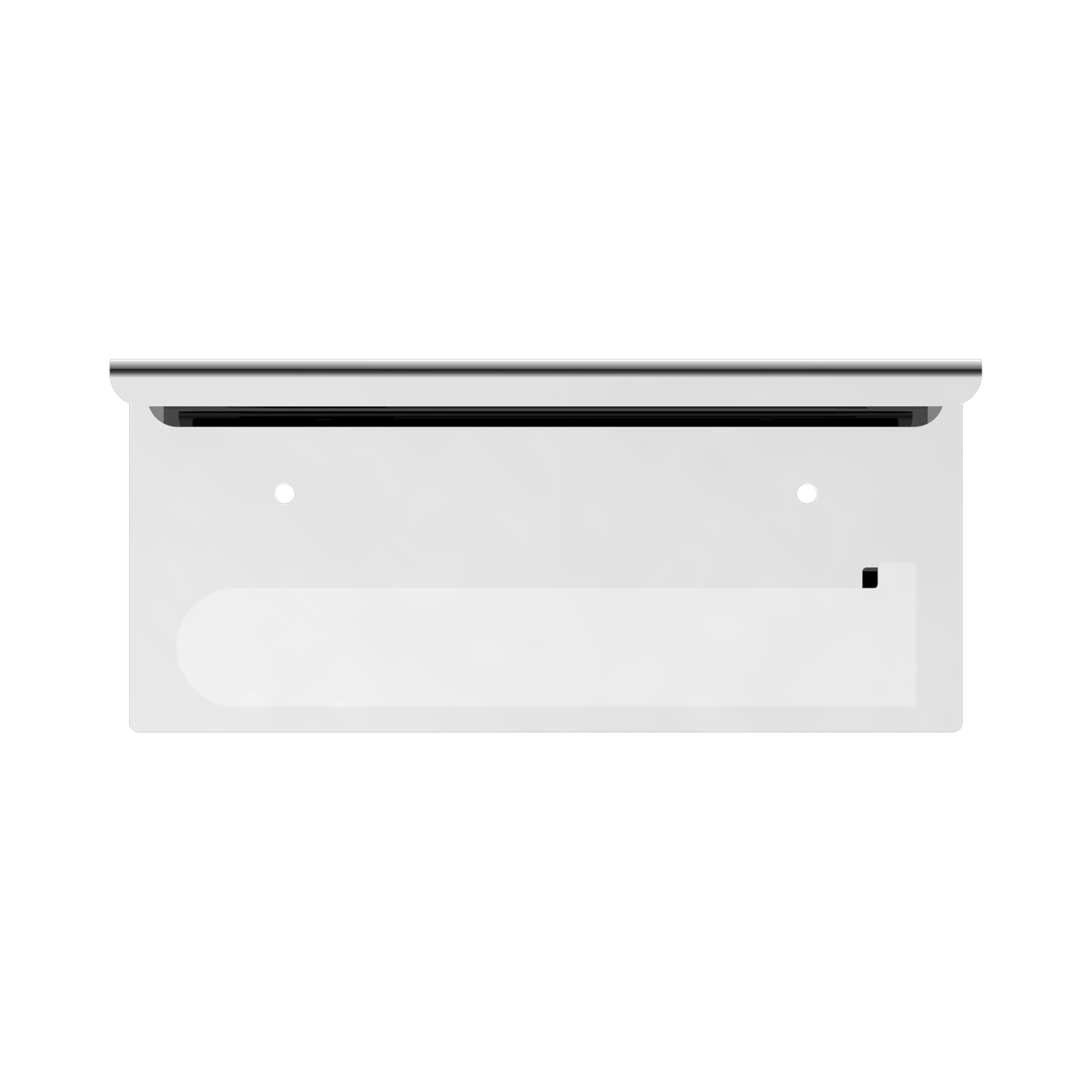 NR9086a CH Bianca Toilet Roll Holder With Phone Holder Chrome image 3