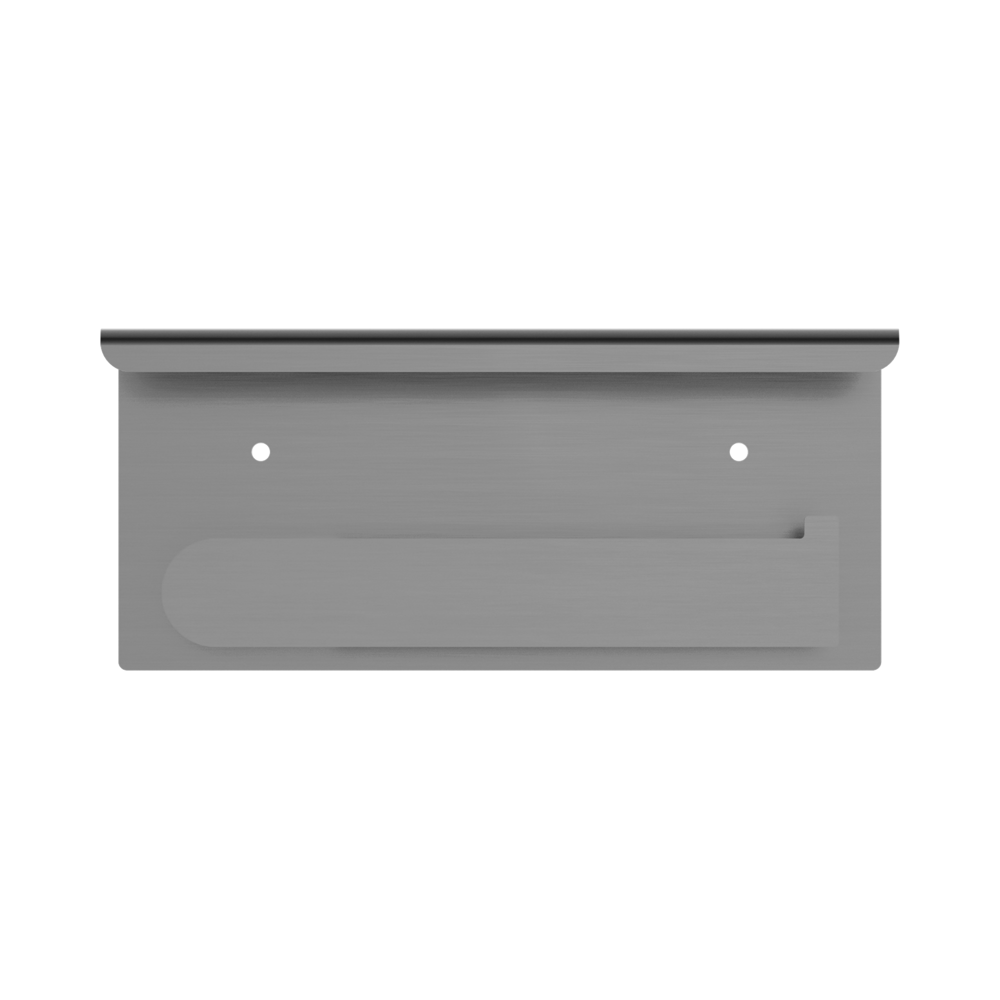 NR9086a GM Bianca Toilet Roll Holder With Phone Holder Gun Metal image 3