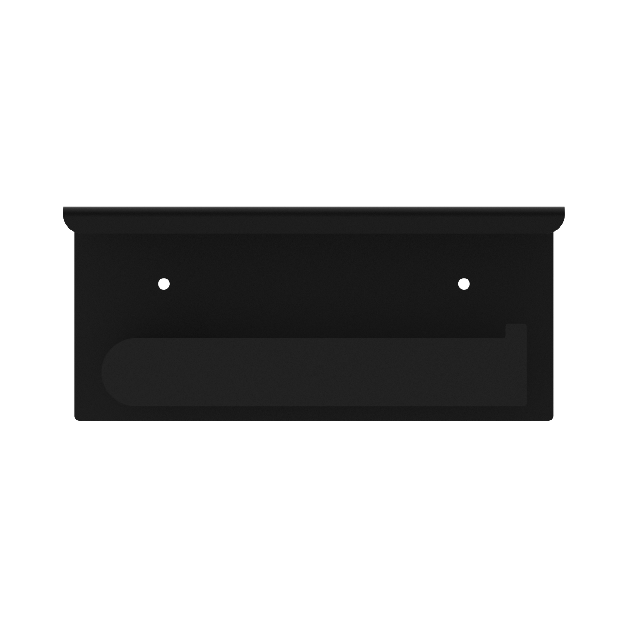 NR9086a MB Bianca Toilet Roll Holder With Phone Holder Matte Black image 3