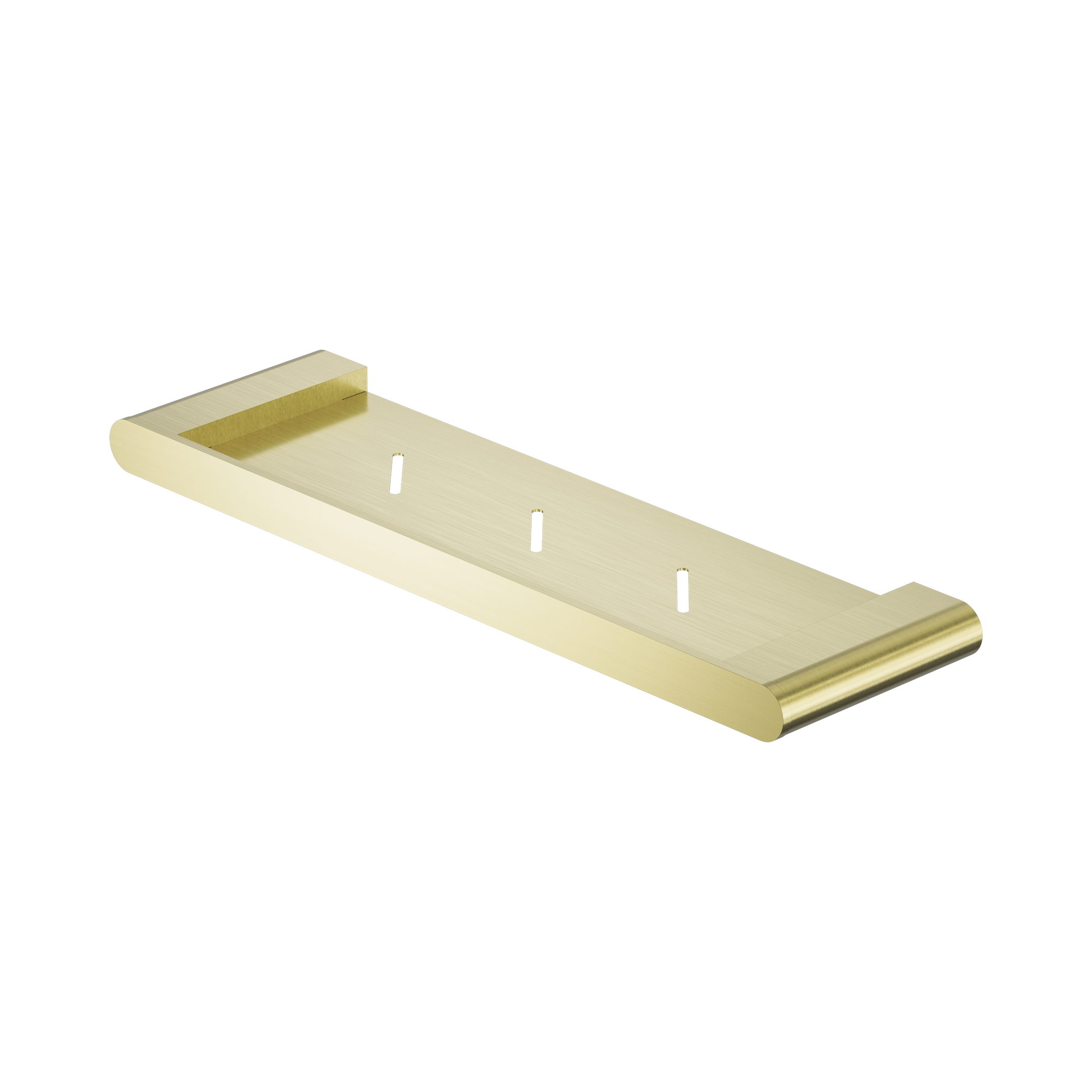 NR9087a BG Bianca Metal Shower Shelf Brushed Gold image 1