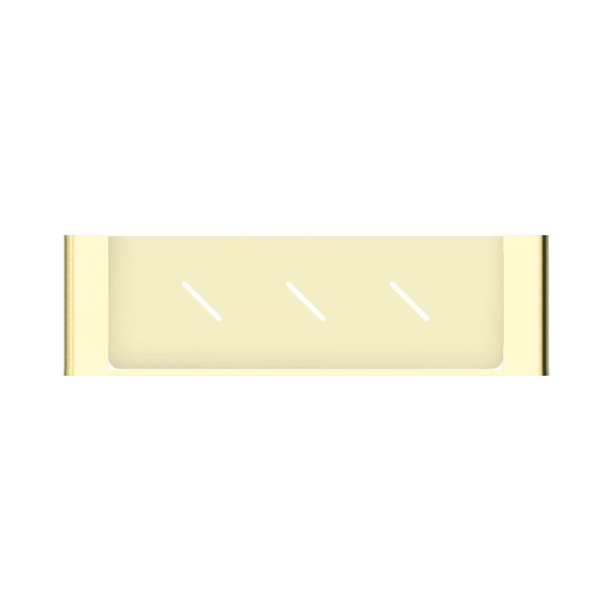 NR9087a BG Bianca Metal Shower Shelf Brushed Gold image 2