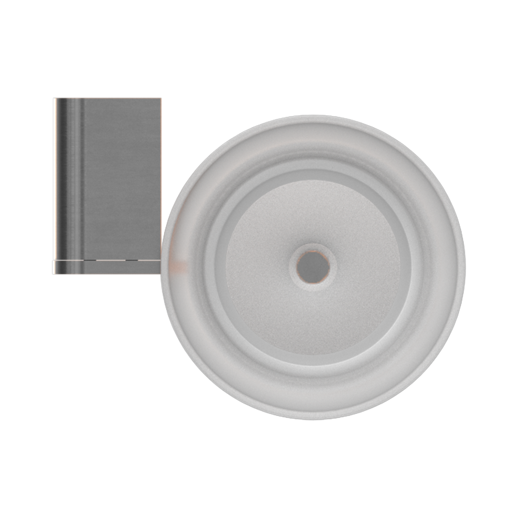 NR9088 GM Bianca Toilet Brush Holder Gun Metal image 3