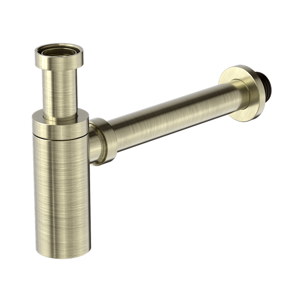 NRA186w AB 40mm Round Bottle Trap Aged Brass Thumb