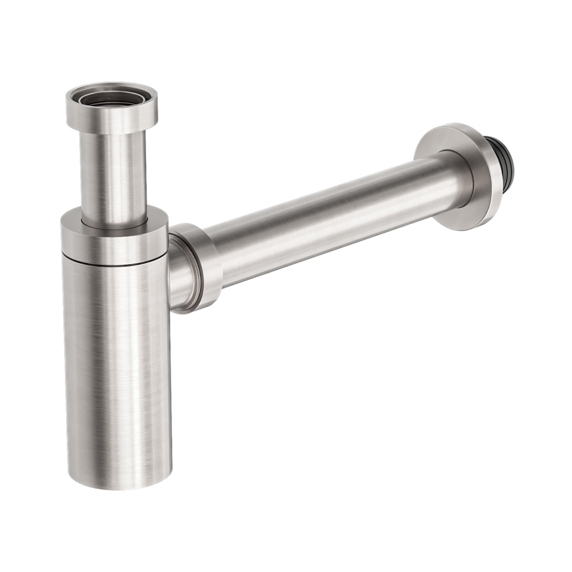 NRA186w BN 40mm Round Bottle Trap Brushed Nickel image 1
