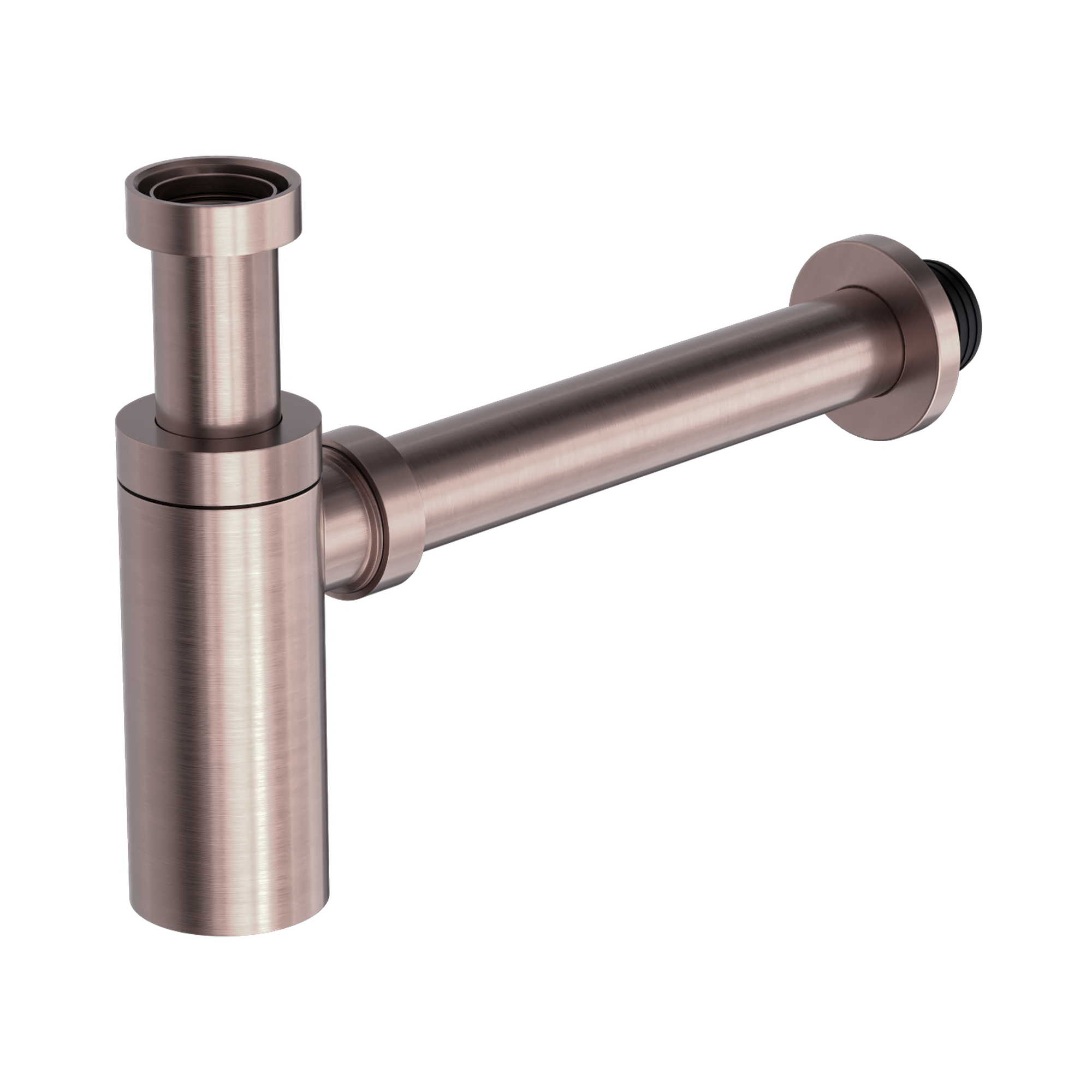 NRA186w BZ 40mm Round Bottle Trap Brushed Bronze image 1