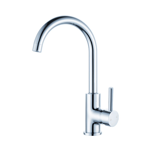 NRA250807 CH Dolce Kitchen Mixer Gooseneck All Pressure Chrome Thumb