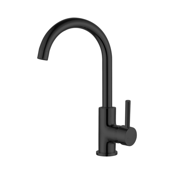 NRA250807 MB Dolce Kitchen Mixer Gooseneck All Pressure Matte Black Thumb