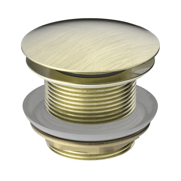 NRA707 AB 40mm Bath Pop Up Plug With Removable Waste No Overflow Aged Brass Thumb