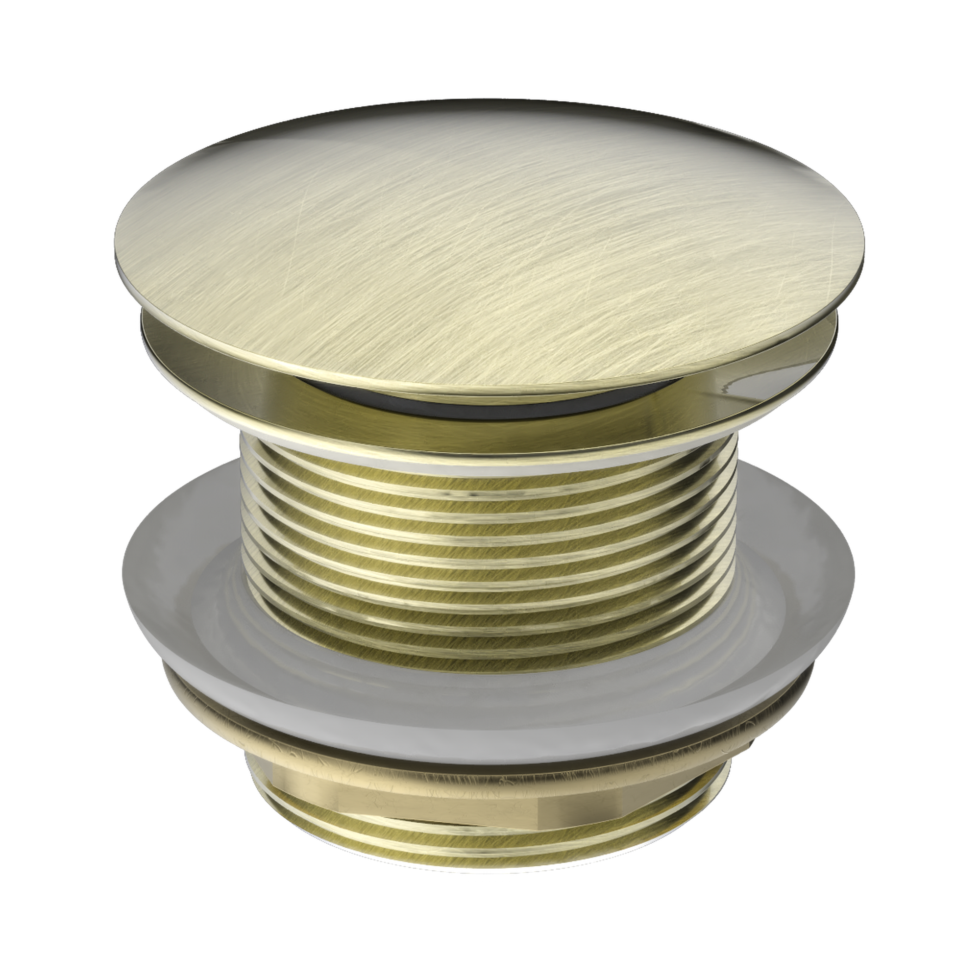 NRA707 AB 40mm Bath Pop Up Plug With Removable Waste No Overflow Aged Brass image 1