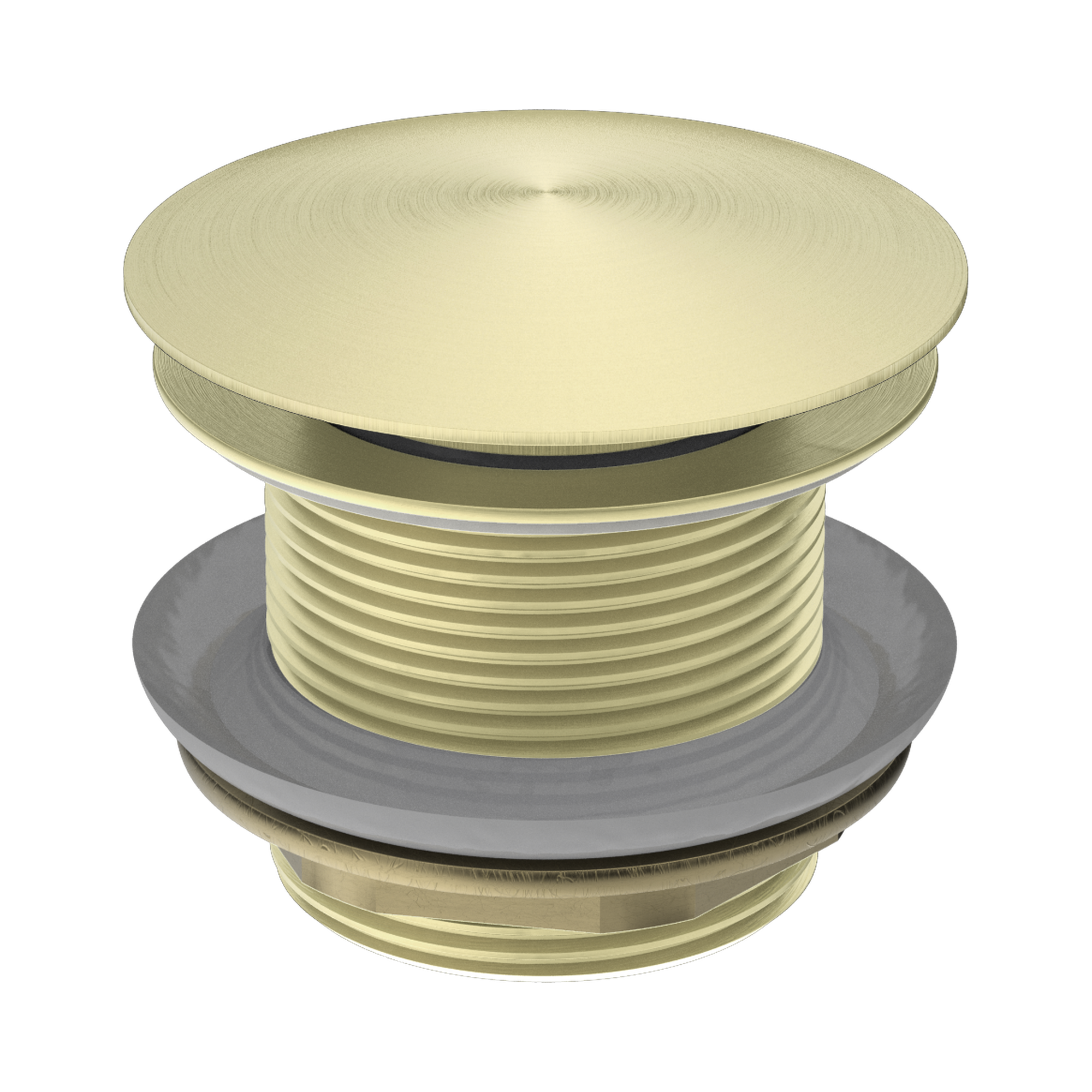 NRA707 BG 40mm Bath Pop Up Plug With Removable Waste No Overflow Brushed Gold image 1
