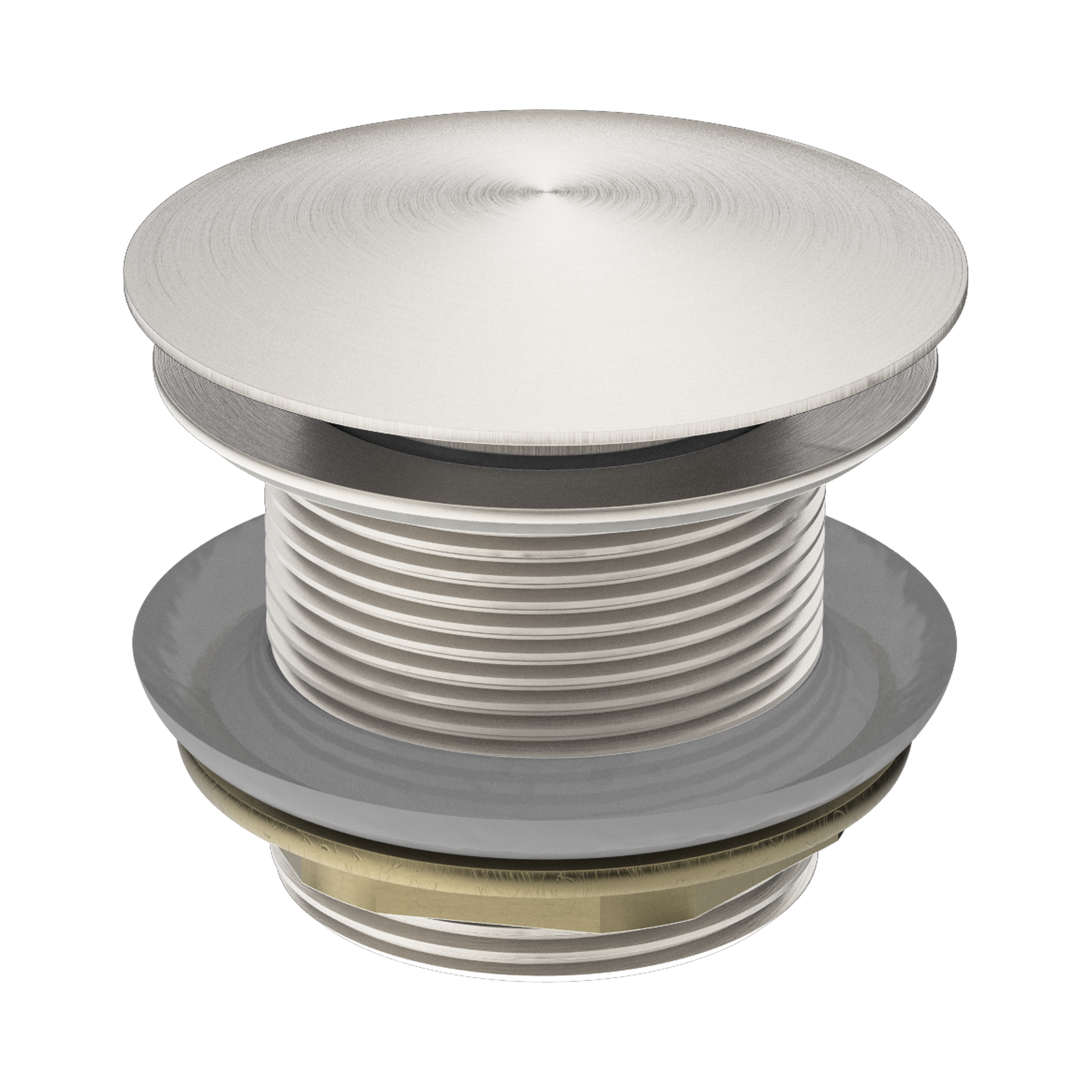 NRA707 BN 40mm Bath Pop Up Plug With Removable Waste No Overflow Brushed Nickel image 1