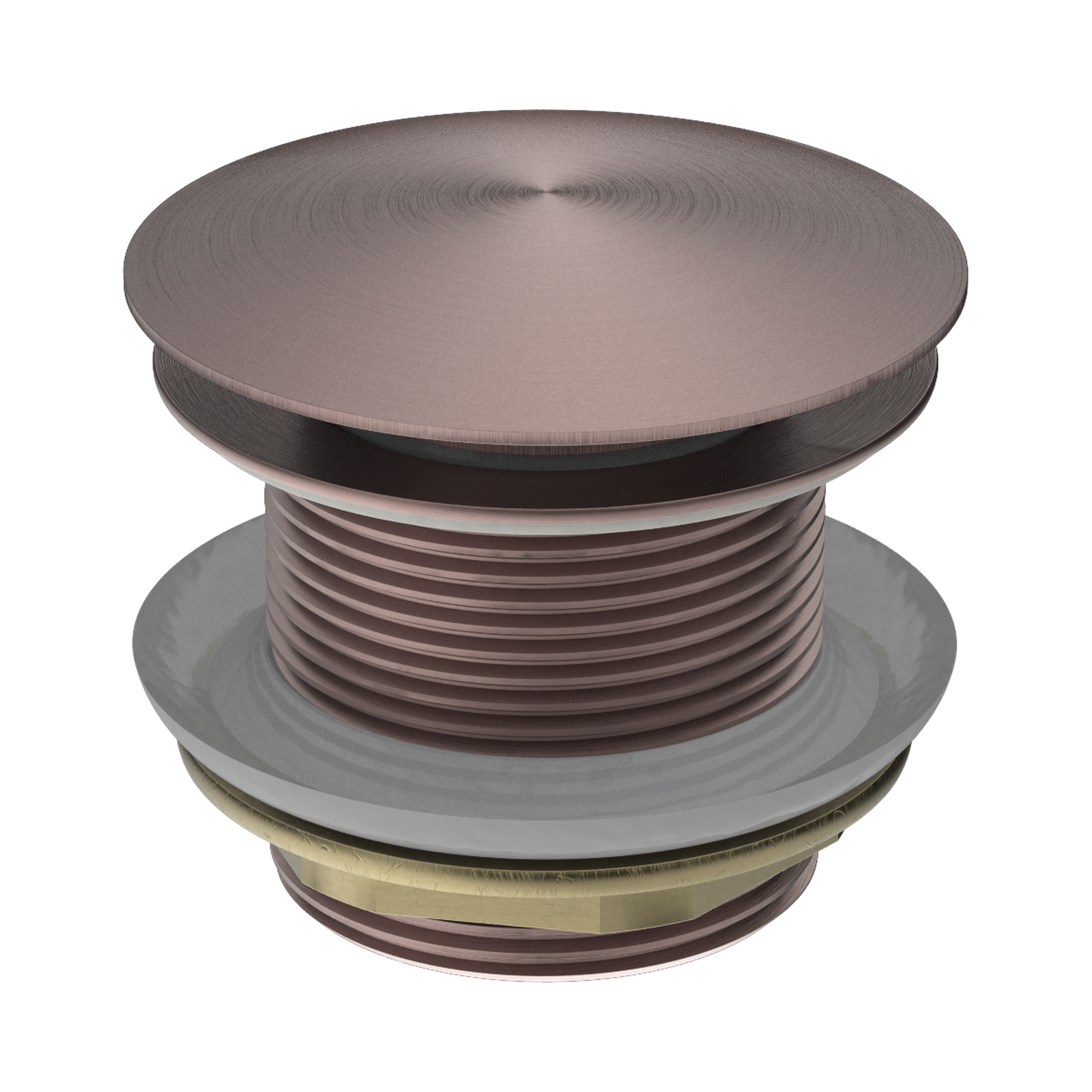 NRA707 BZ 40mm Bath Pop Up Plug With Removable Waste No Overflow Brushed Bronze image 1