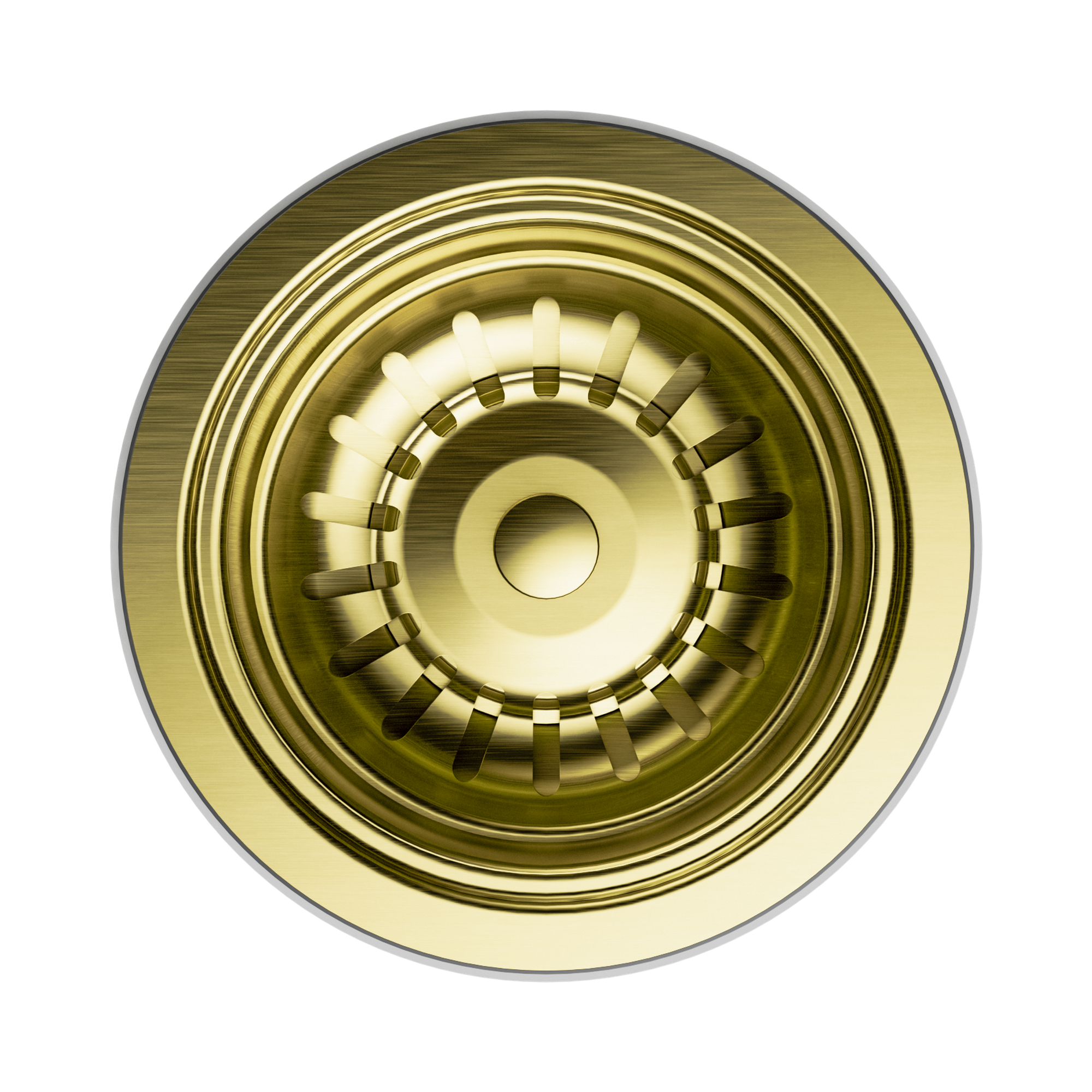 NRA708 BG Kitchen Sink Basket Waste Brushed Gold image 2