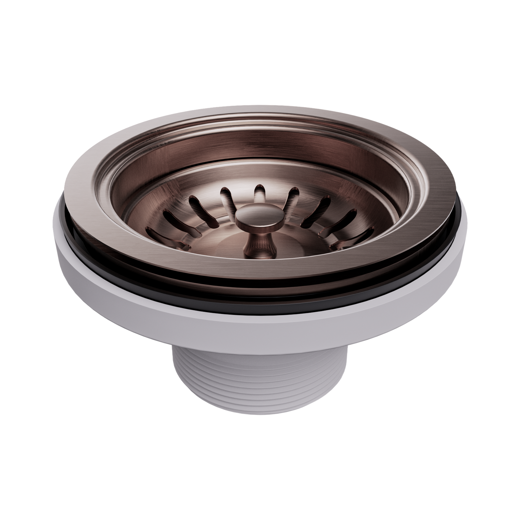 NRA708 BZ Kitchen Sink Basket Waste Brushed Bronze image 1