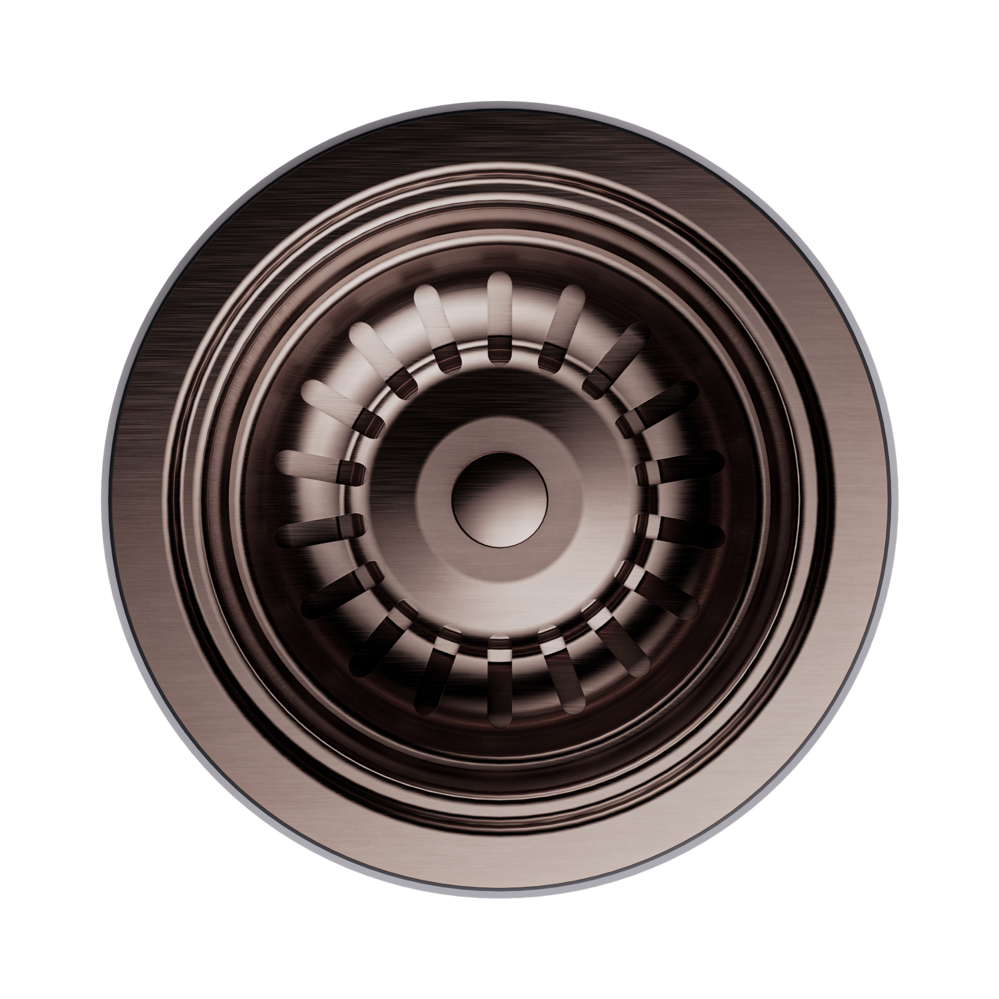 NRA708 BZ Kitchen Sink Basket Waste Brushed Bronze image 2