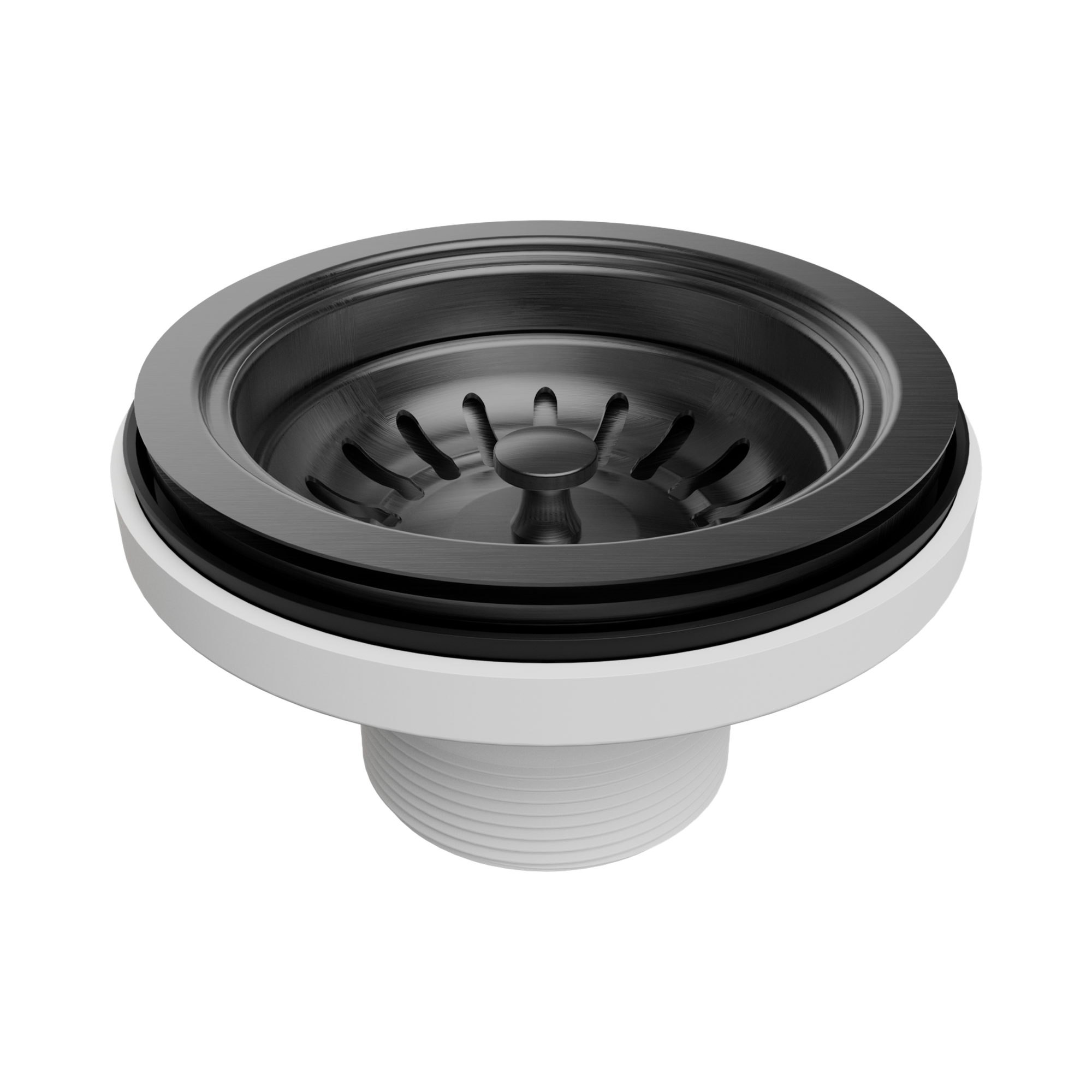 NRA708 GM Kitchen Sink Basket Waste Gun Metal image 1