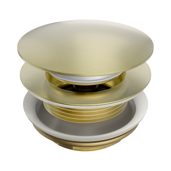 NRA709 BG Short Pop Up Bath Waste 40mm Brushed Gold Thumb