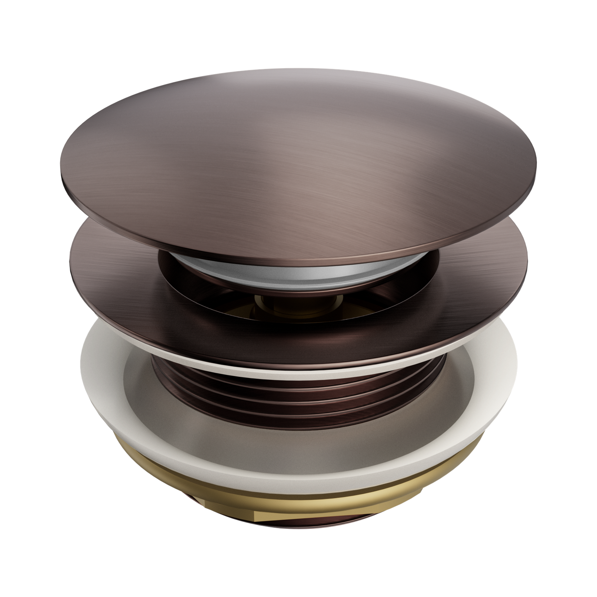 NRA709 BZ Short Pop Up Bath Waste 40mm Brushed Bronze image 1