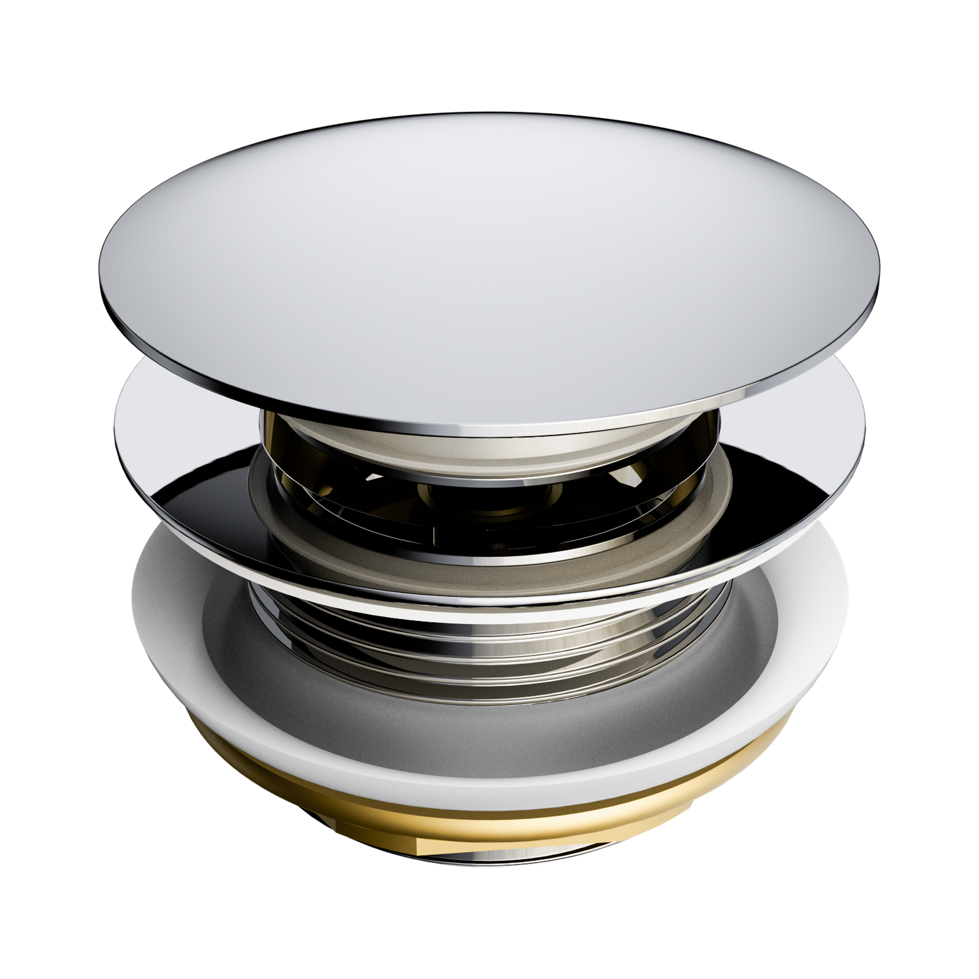 NRA709 CH Short Pop Up Bath Waste 40mm Chrome image 1