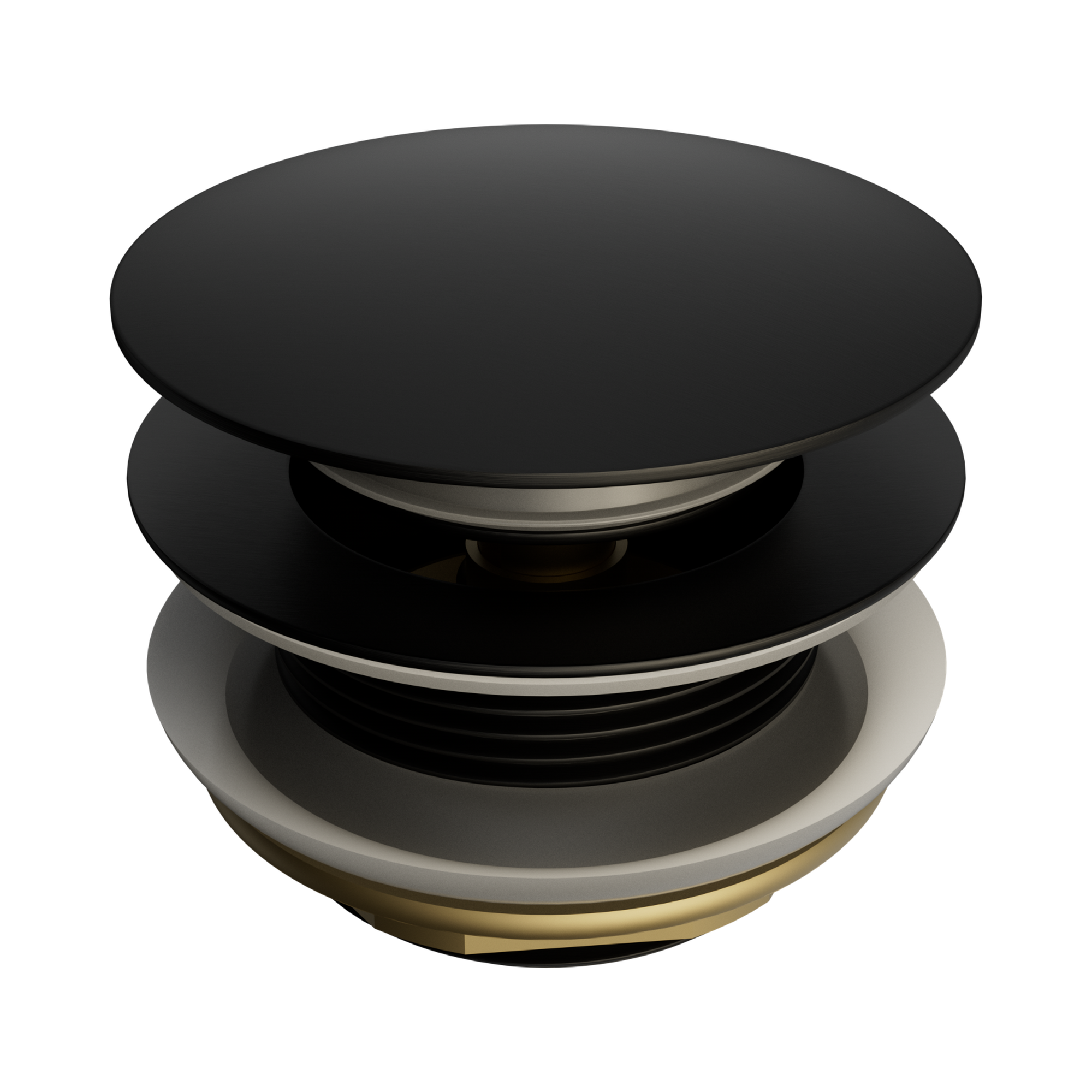 NRA709 MB Short Pop Up Bath Waste 40mm Matte Black image 1